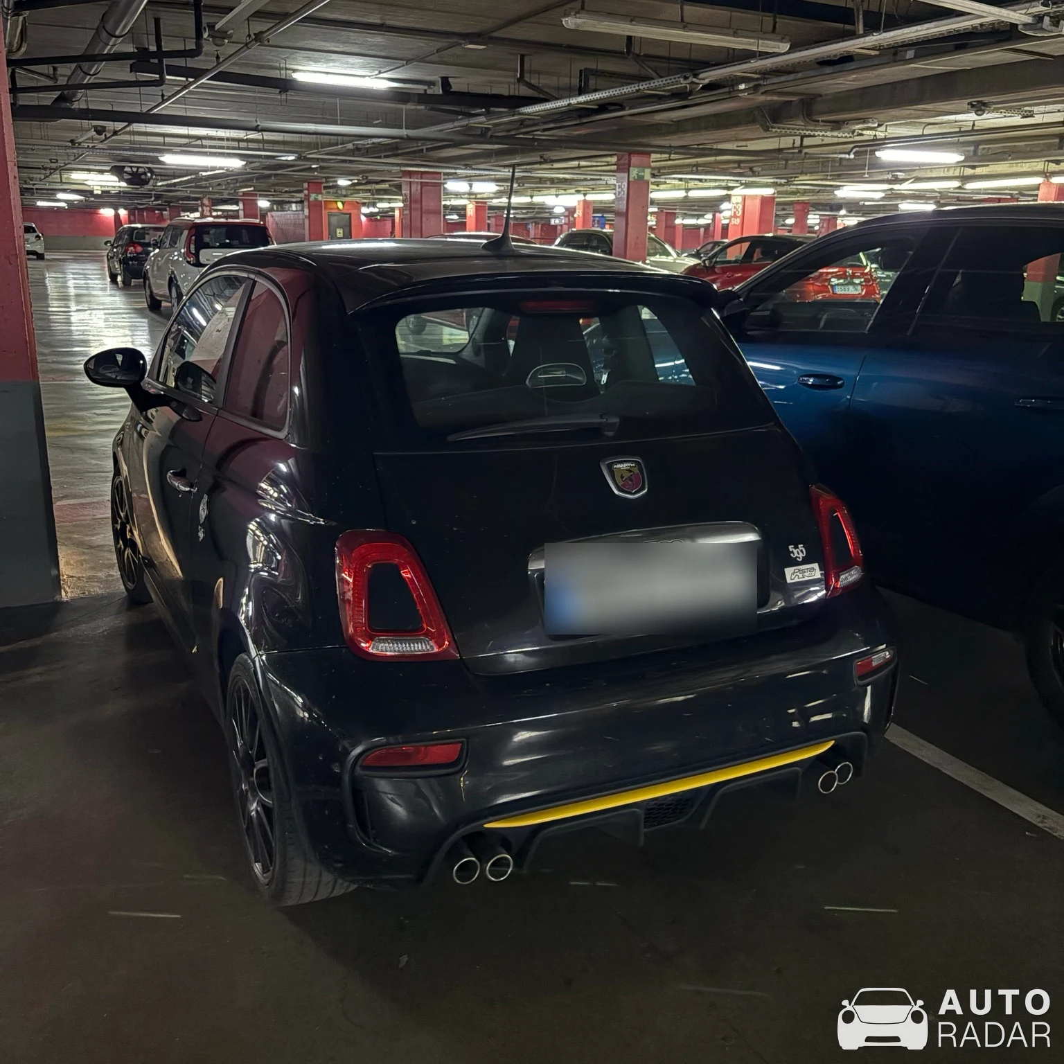 Abarth 595 Pista spotted in Valladolid