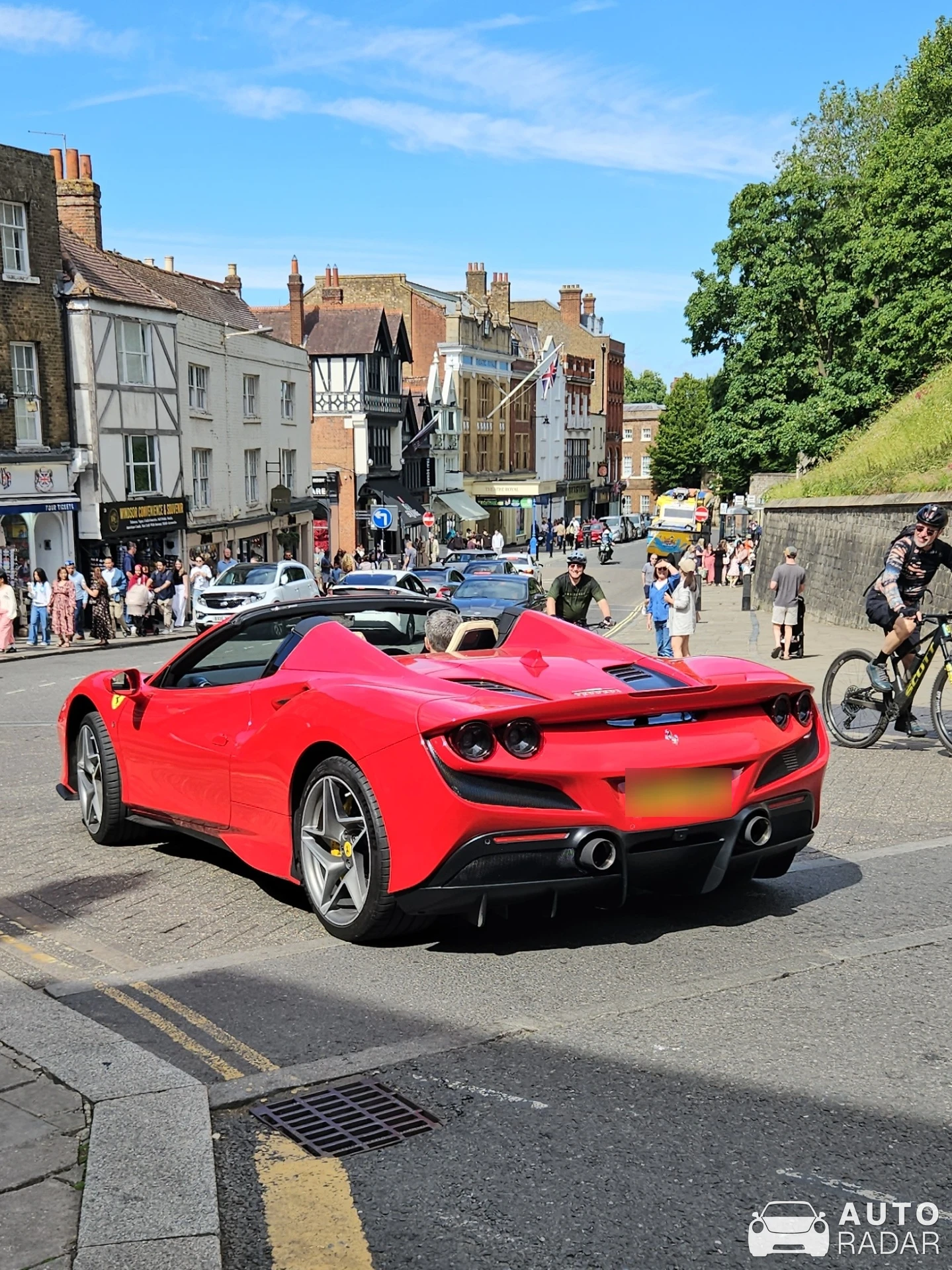 Ferrari F8 Spider spotted in Slough