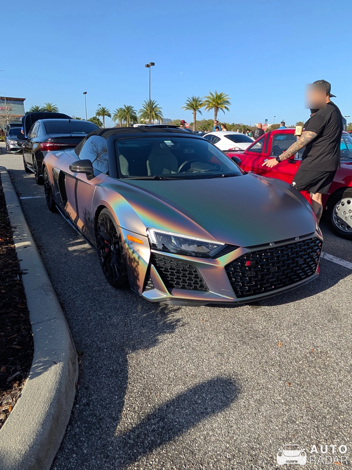 Audi R8 V10 Spyder Performance spotted