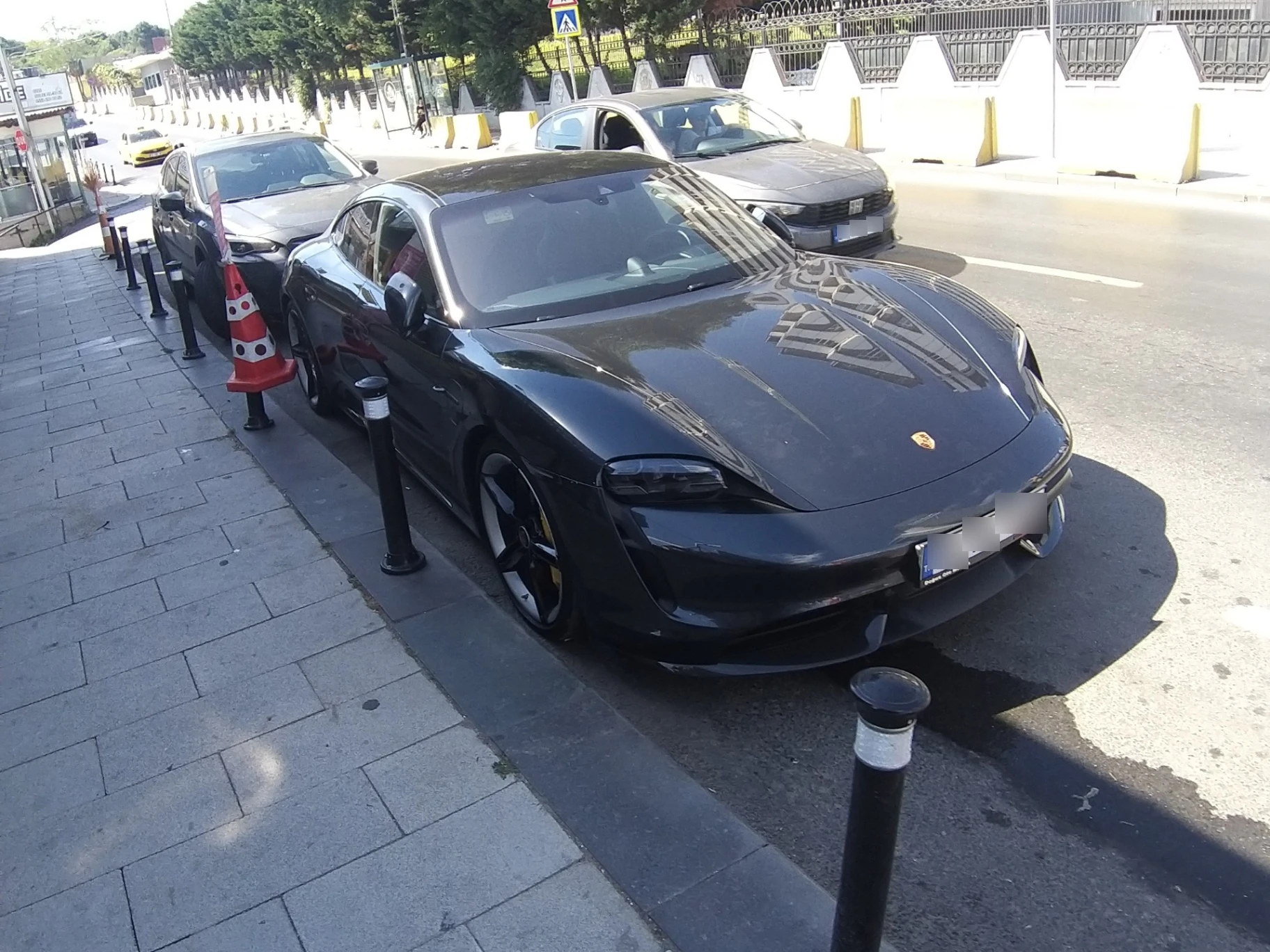 Porsche Taycan Turbo S spotted in Beykoz, Türkiye