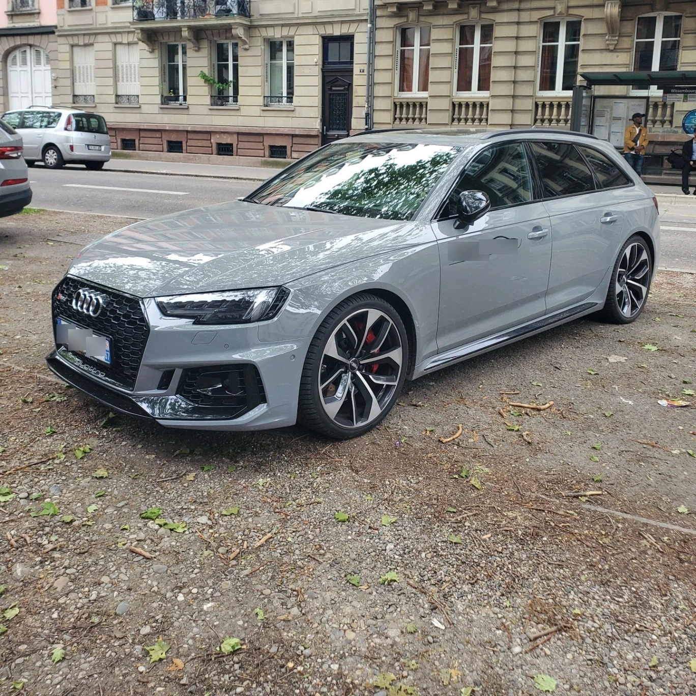 Audi RS4 Avant B9 spotted in Strasbourg, France