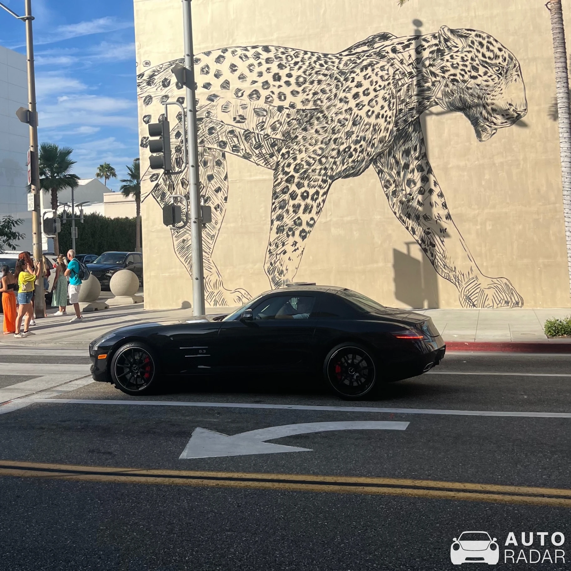 Mercedes-Benz SLS AMG spotted in Beverly Hills, United States