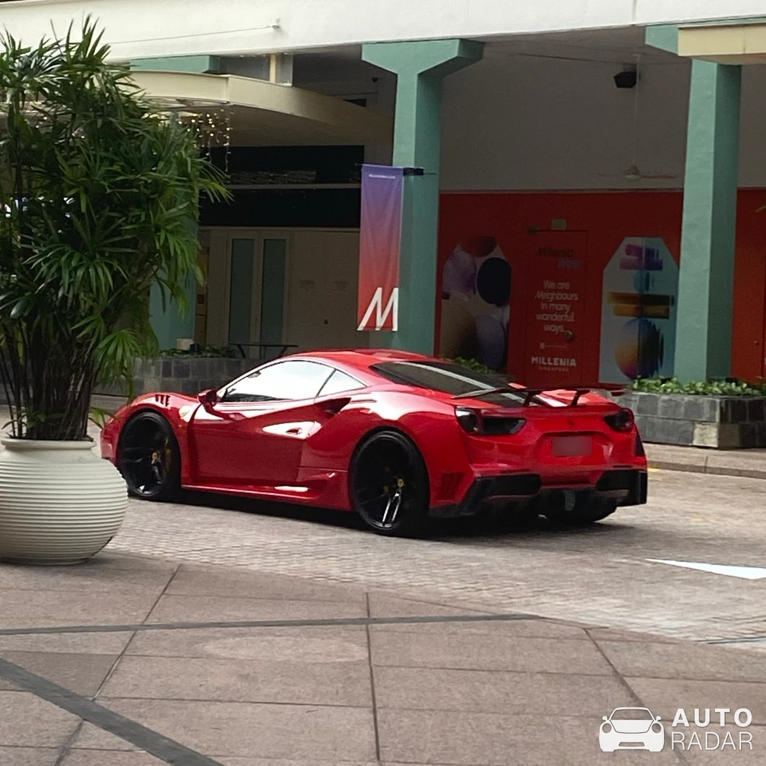 Ferrari 488 GTB Novitec Rosso N-Largo spotted in Singapore