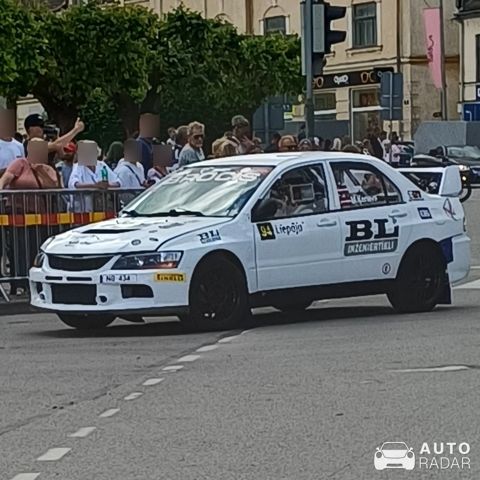 Mitsubishi Lancer Evolution IX Rally spotted in Saldus