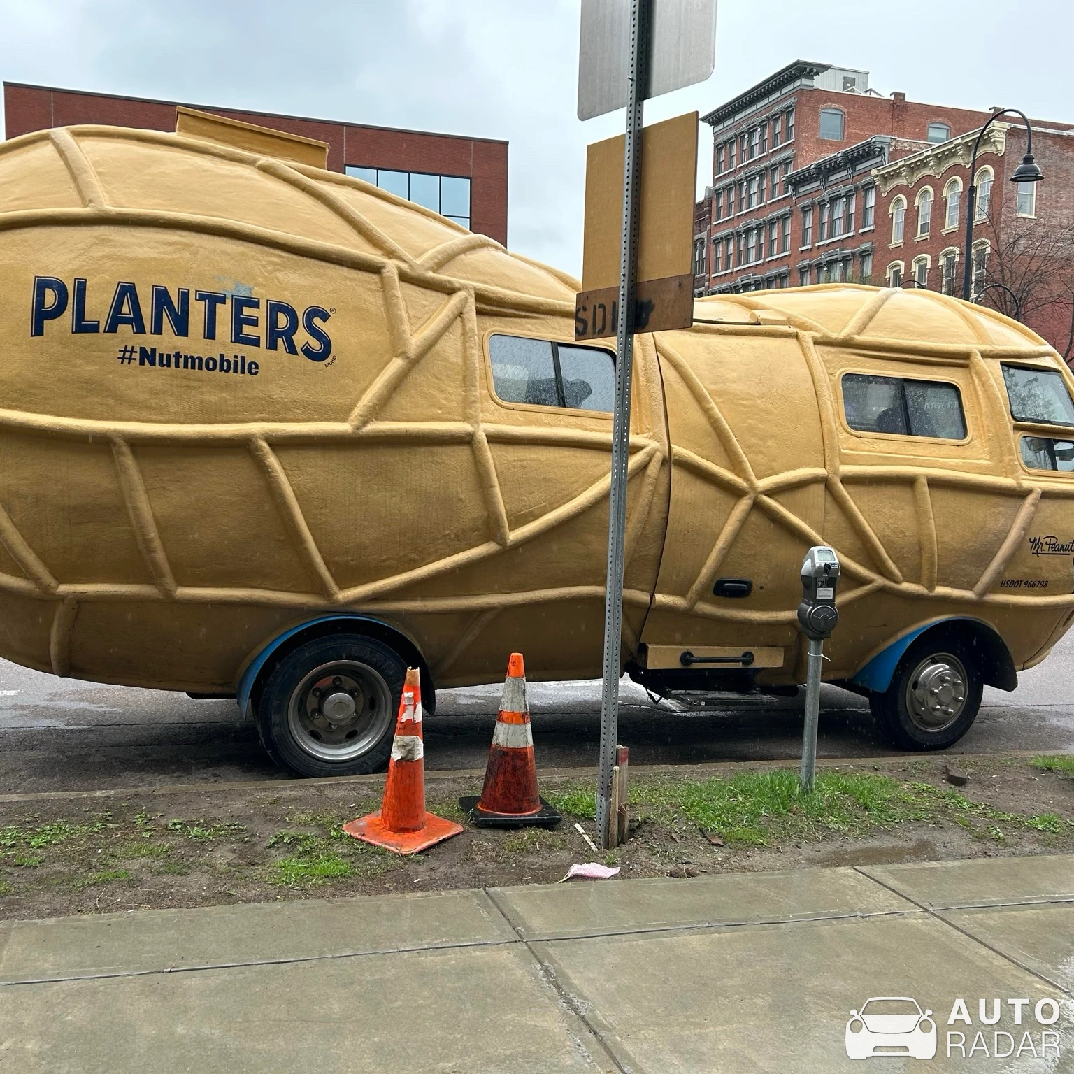 Planters Nutmobile spotted in Fresno