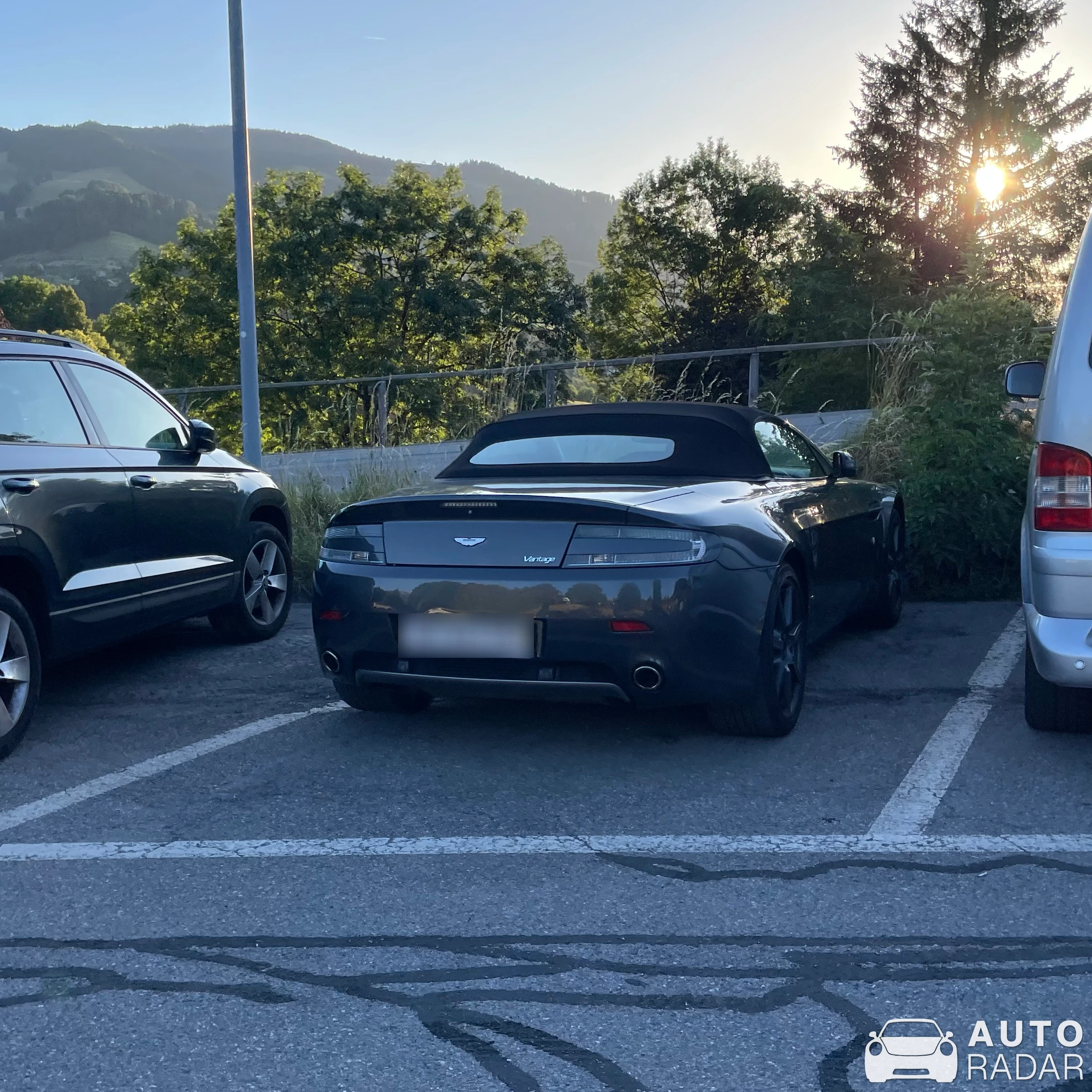 Aston Martin V8 Vantage Roadster 2012 spotted in Gruyères