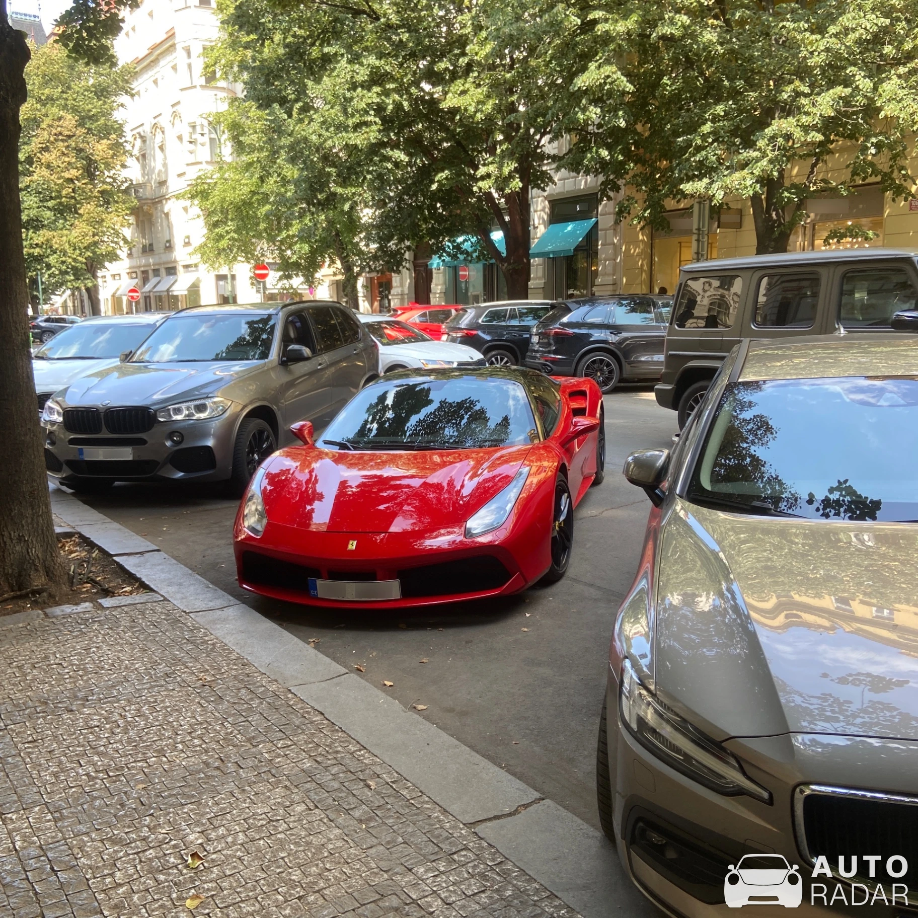 Ferrari 488 spotted in Praha 1, Czechia