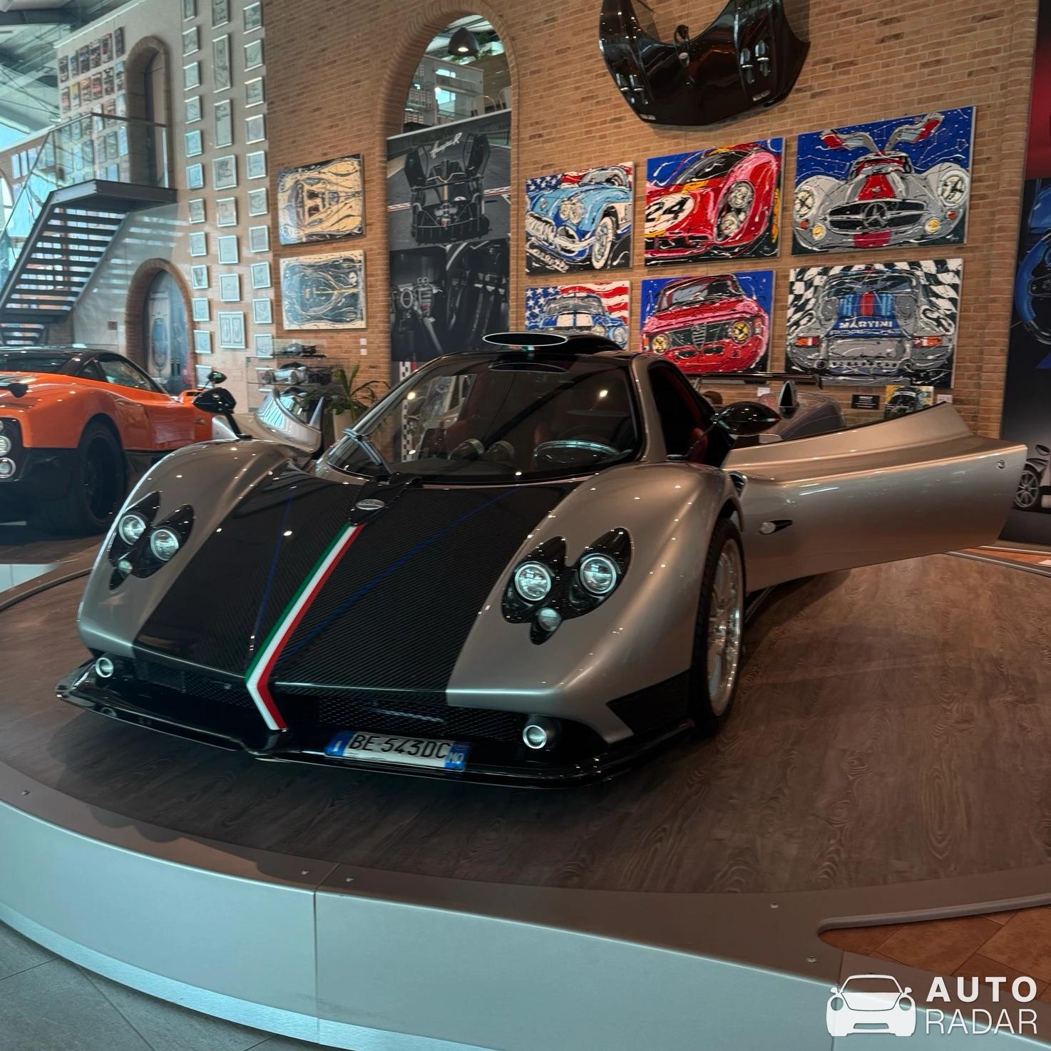 Pagani Zonda Tricolore spotted in San Cesario sul Panaro