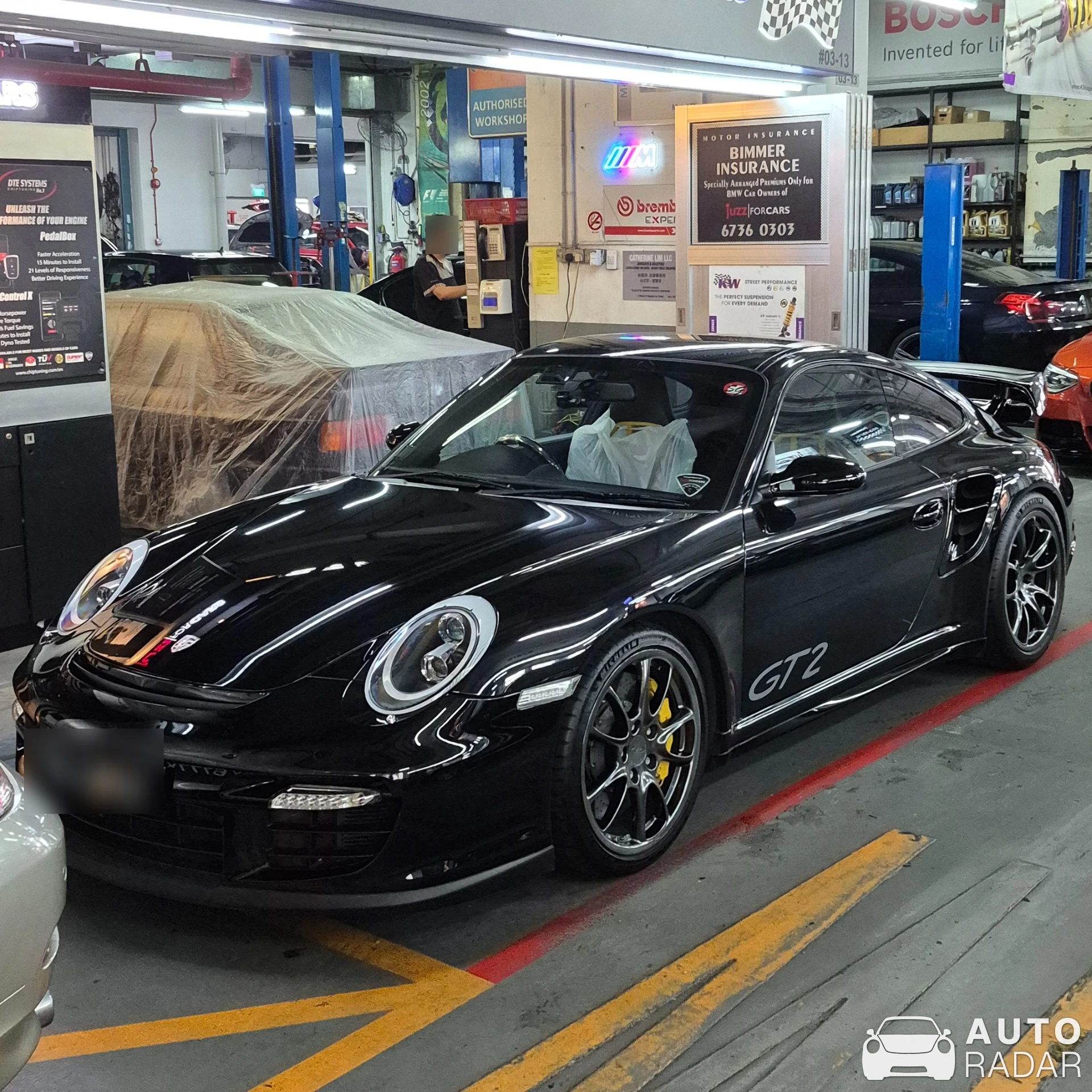 Porsche 997 GT2 spotted in Singapore