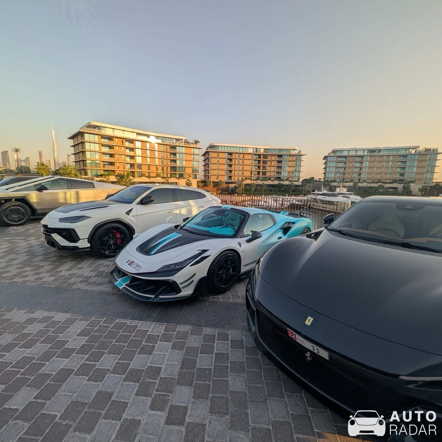 Ferrari F8 Spider Mansory F8XX Tempesta Turchese spotted