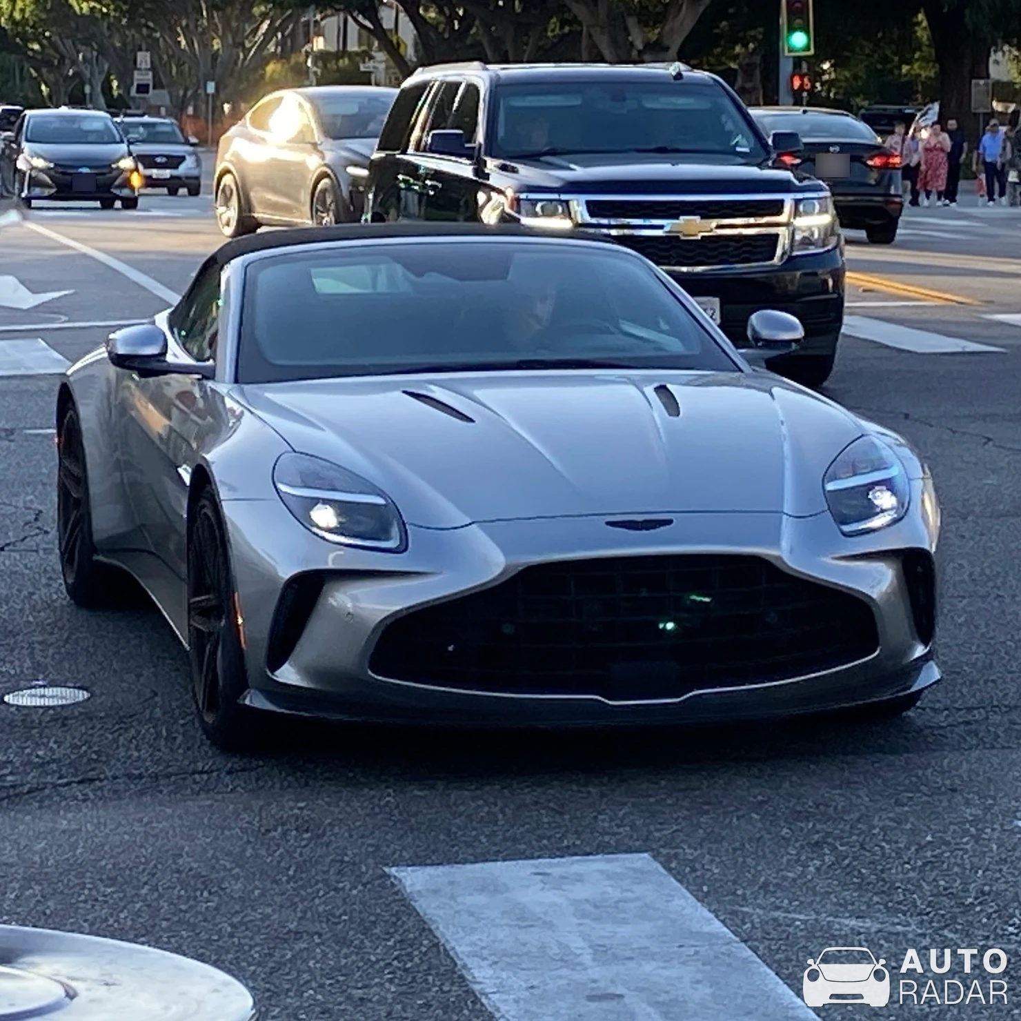 Aston Martin V8 Vantage Roadster spotted in Beverly Hills