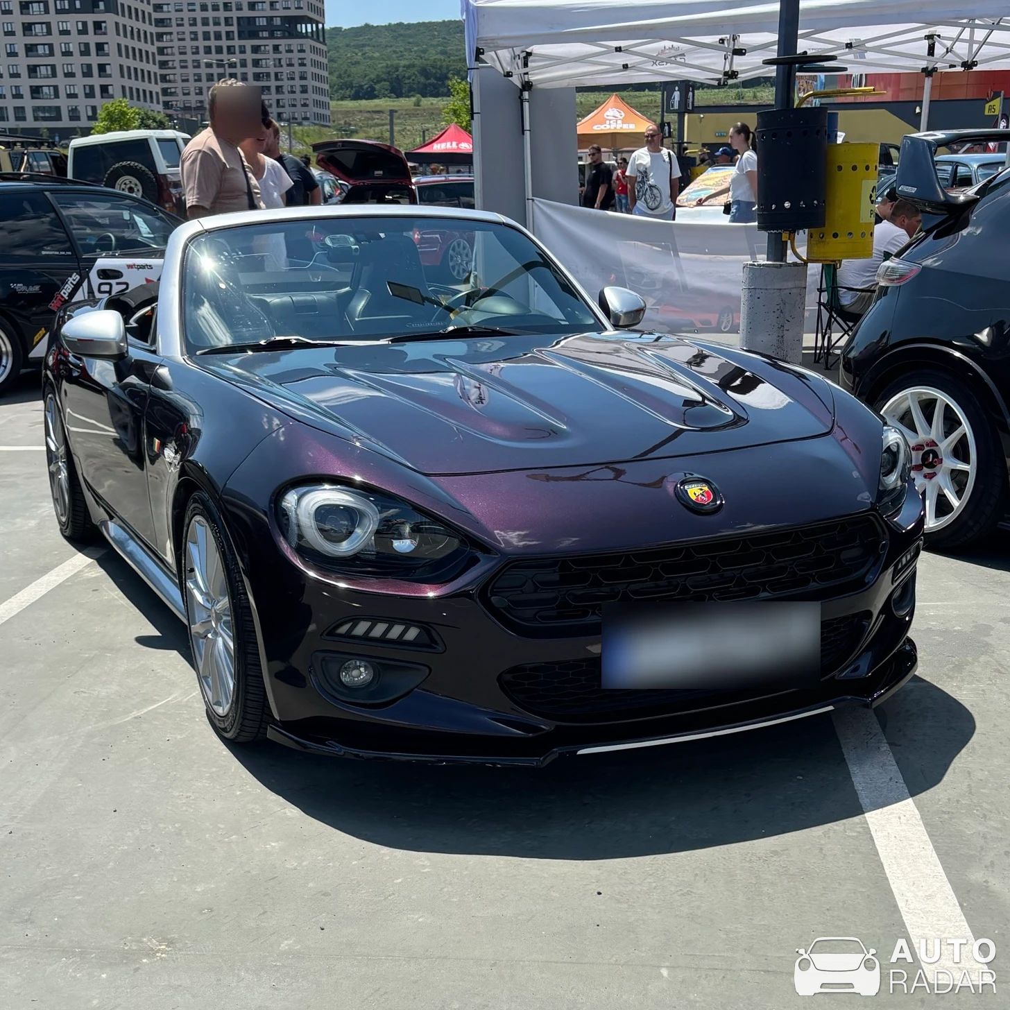Abarth 124 Spyder spotted in Târgu Mureș