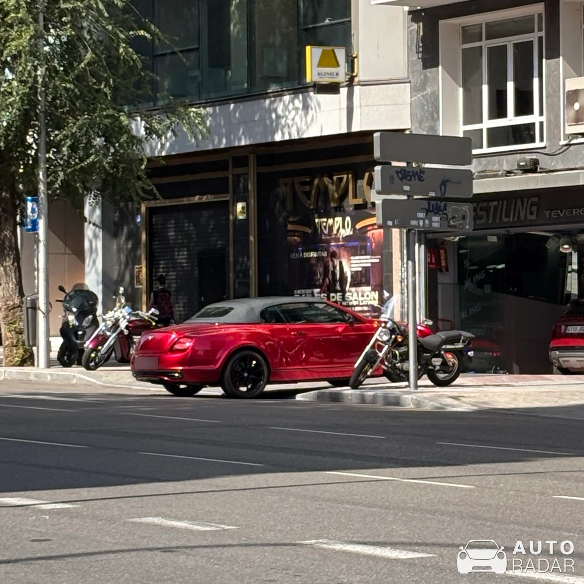 Bentley Continental GTC spotted in Madrid