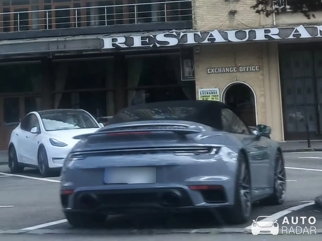Porsche 992 Turbo S Cabriolet MkI spotted in Brașov
