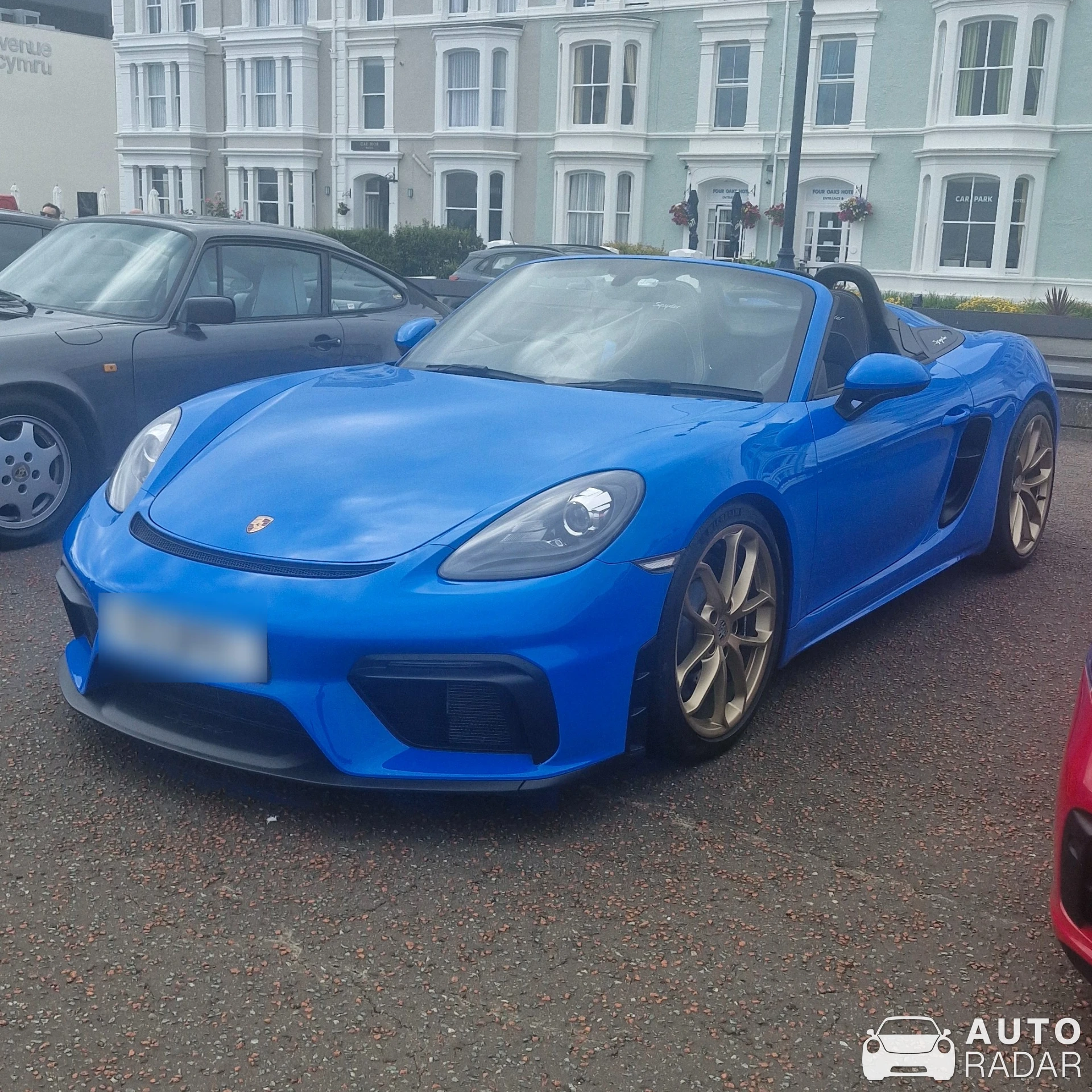 Porsche 718 Spyder spotted in Llandudno