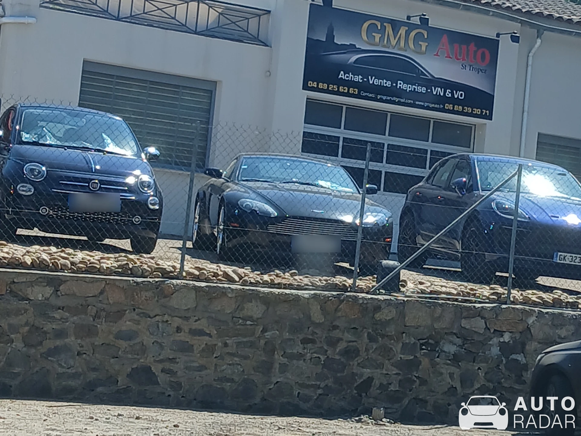 Aston Martin V8 Vantage Roadster spotted in Gassin