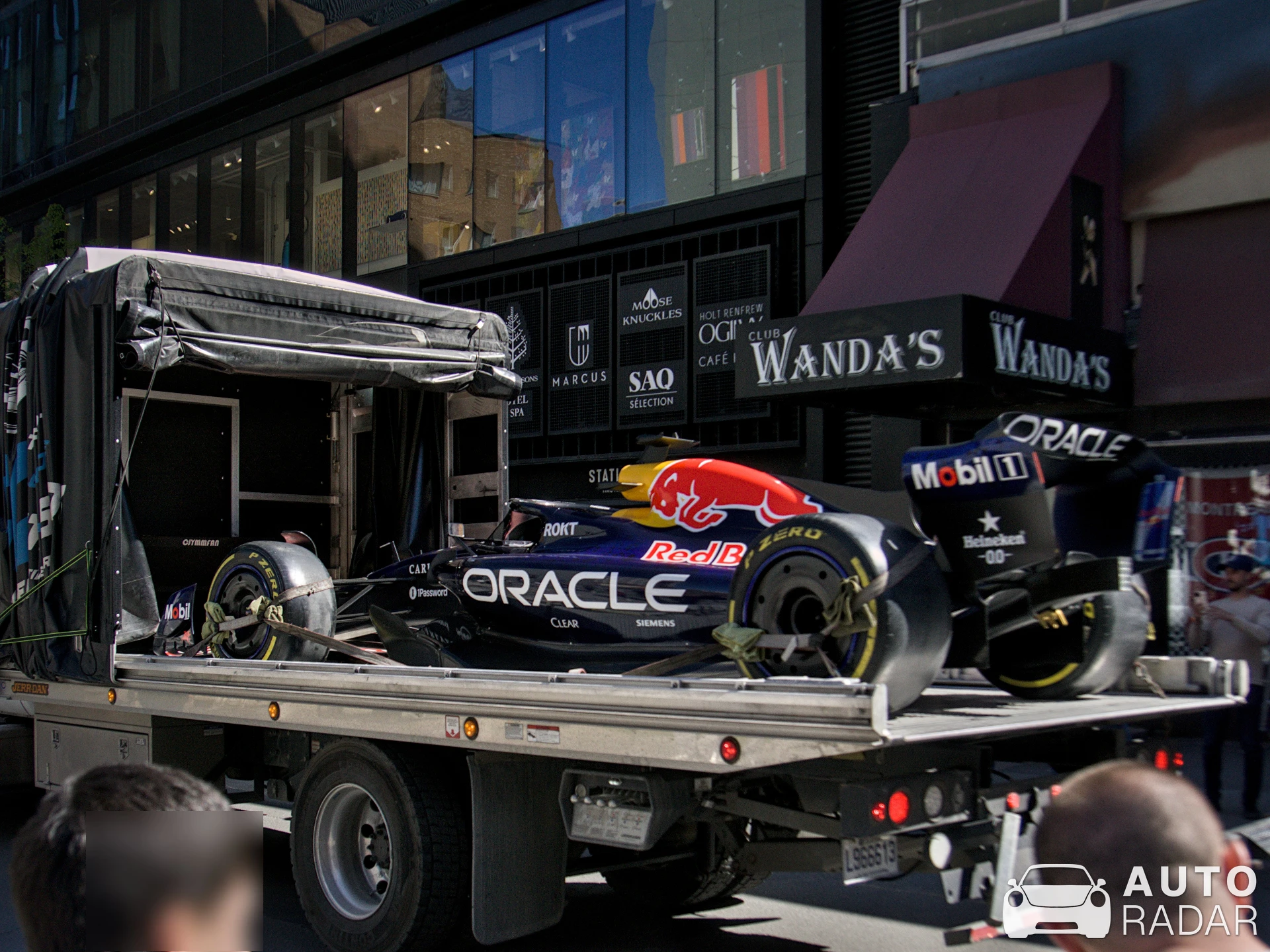 Red Bull Racing RB18 spotted in Montréal