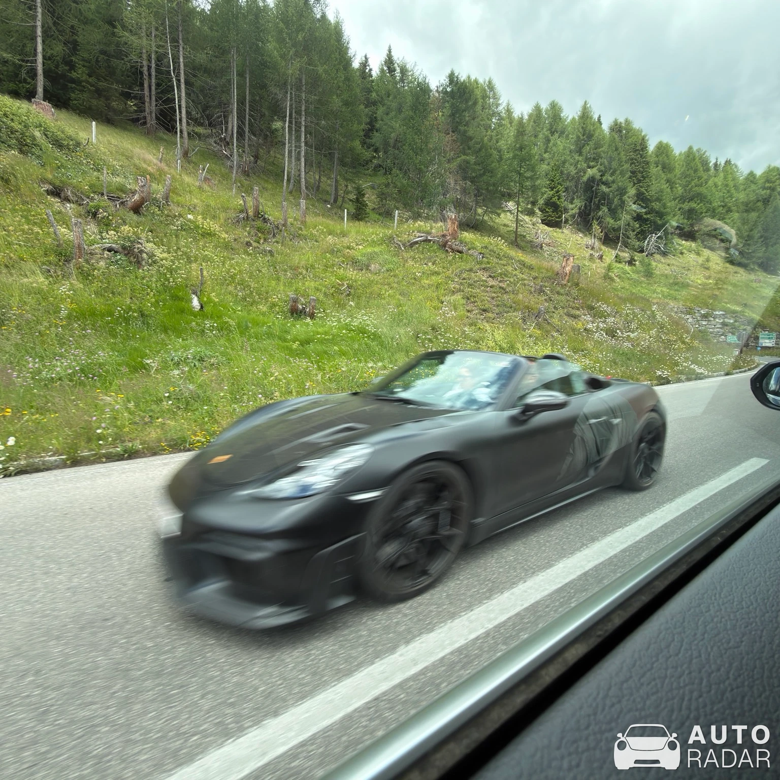 Porsche 718 Spyder RS spotted in Heiligenblut