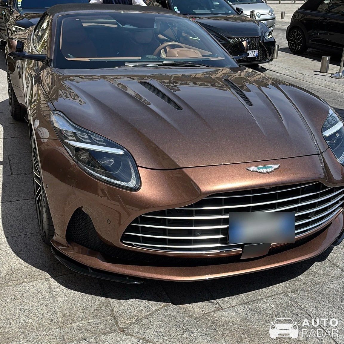 Aston Martin DB12 Volante spotted in Paris
