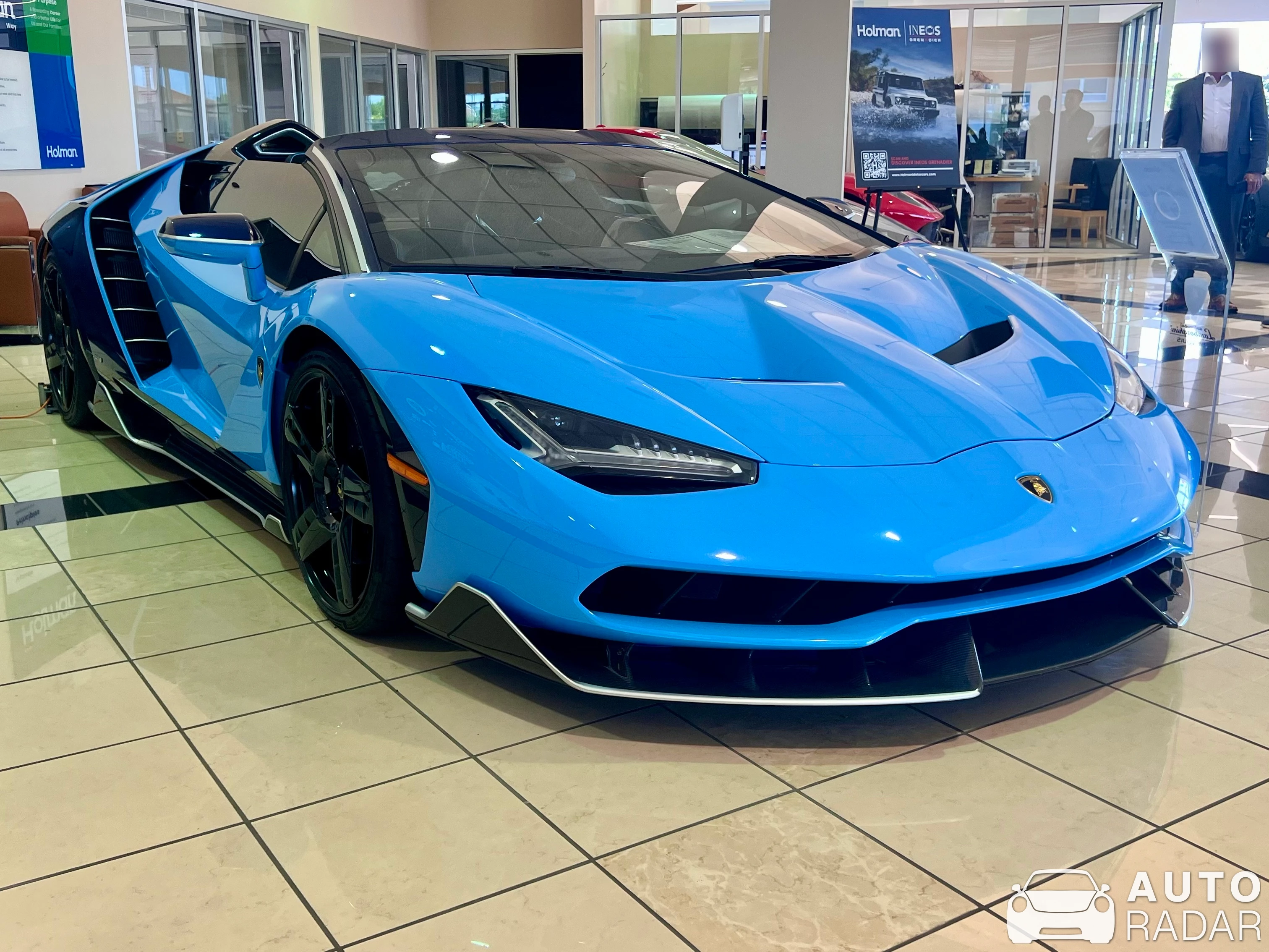 Lamborghini Centenario LP770-4 Roadster spotted in Chesterfield