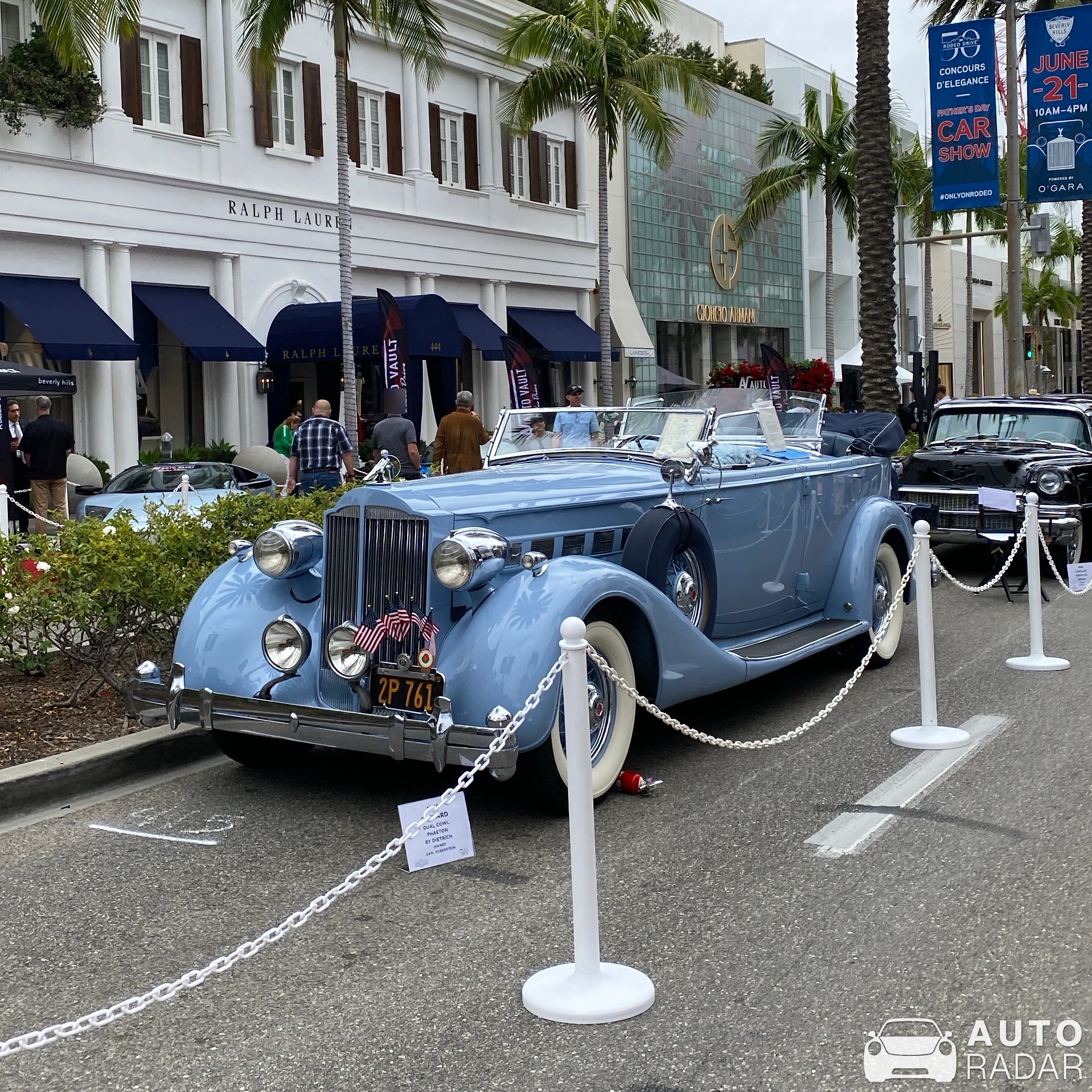 Packard Super Eight spotted in Beverly Hills