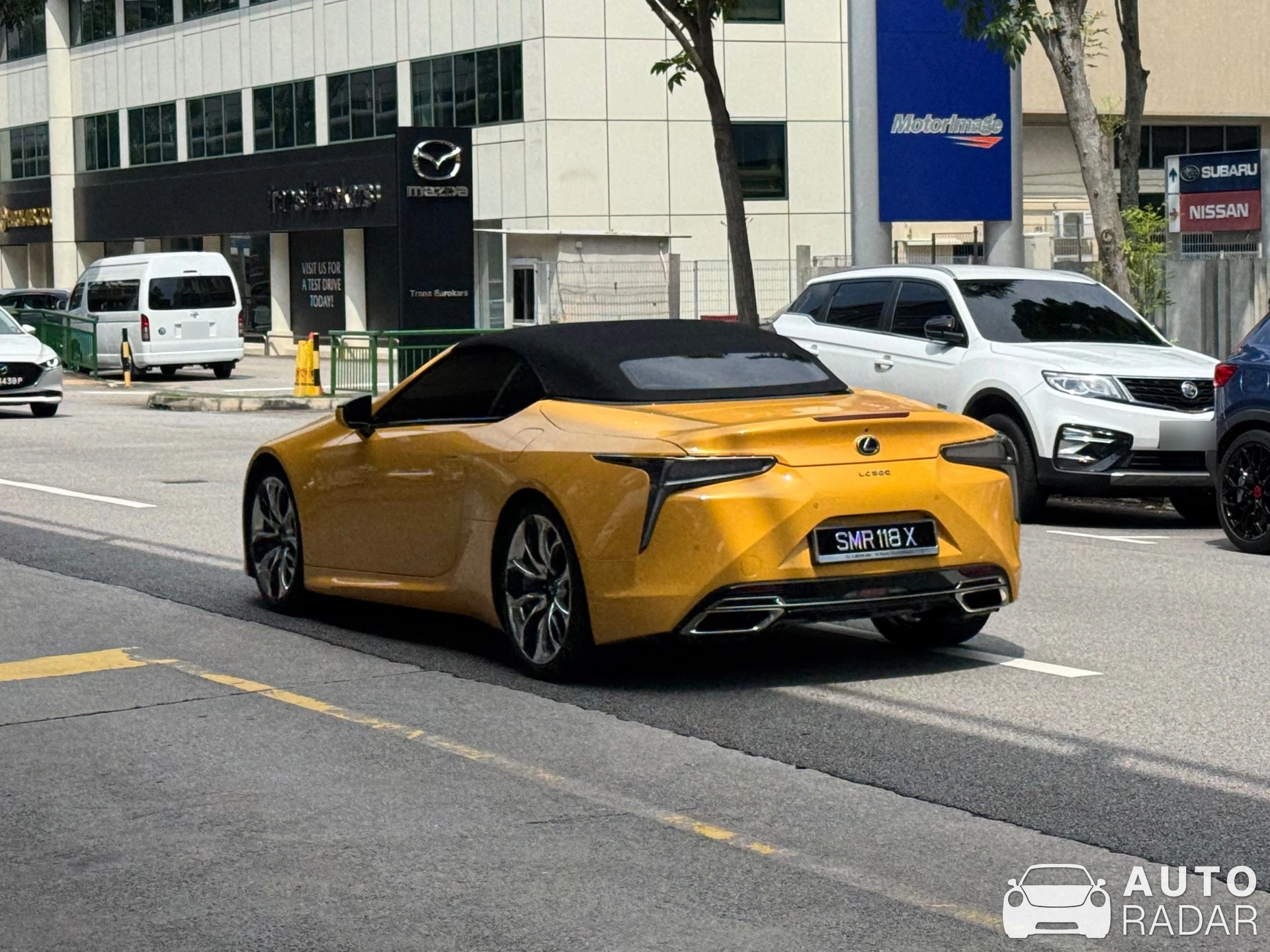 Lexus LC 500 Convertible spotted in Singapore