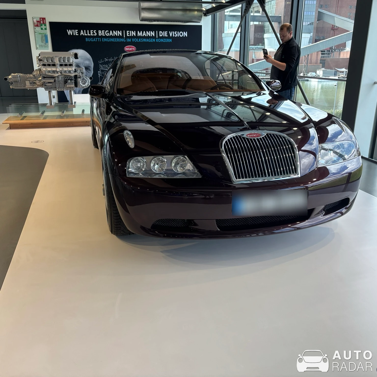 Bugatti EB112 spotted in Wolfsburg