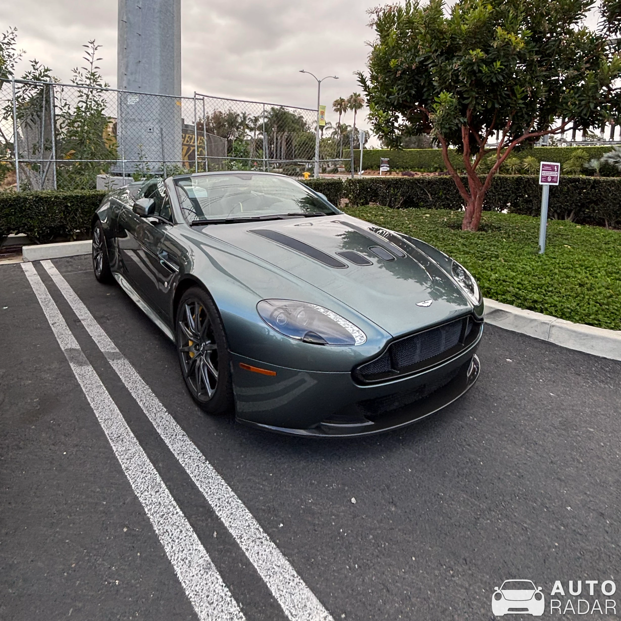 Aston Martin V12 Vantage Roadster spotted in El Segundo