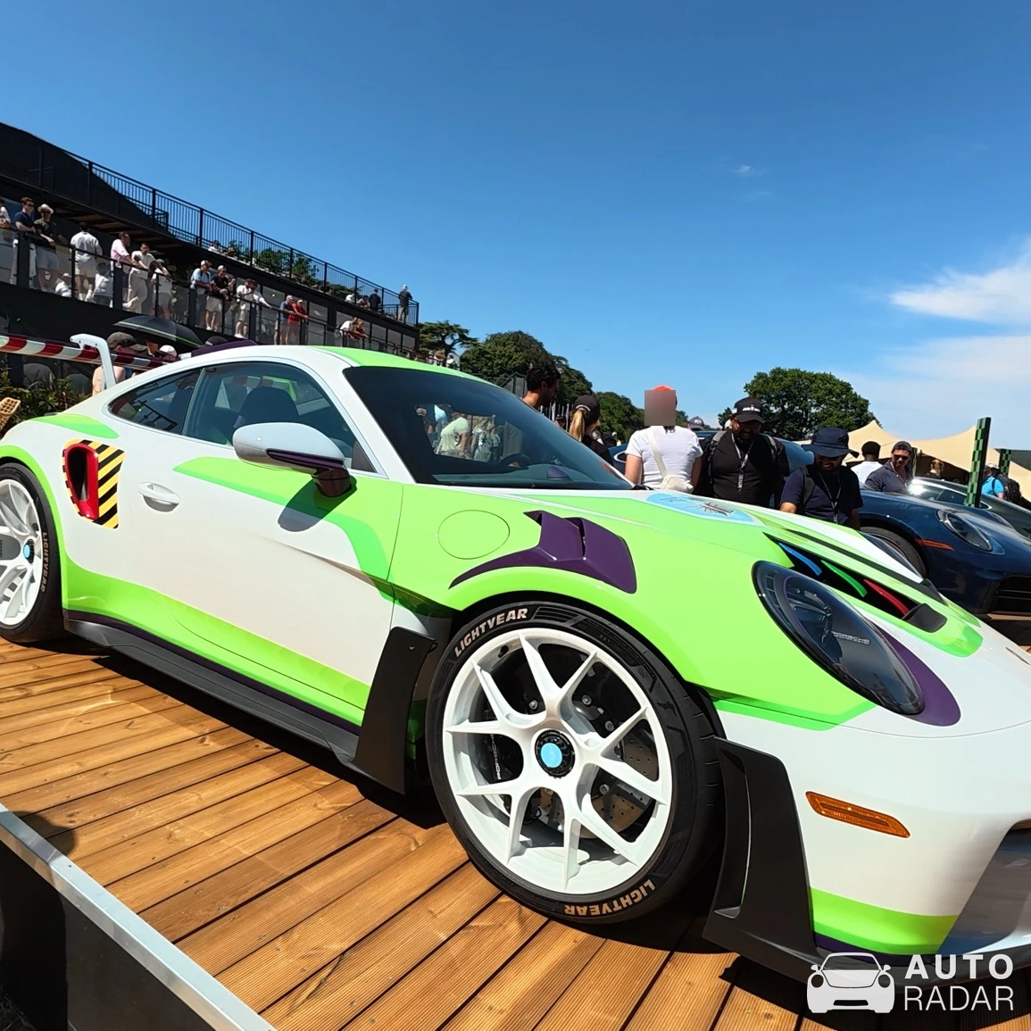 Porsche 992 GT3 RS 'Buzz Lightyear" spotted in Worthing