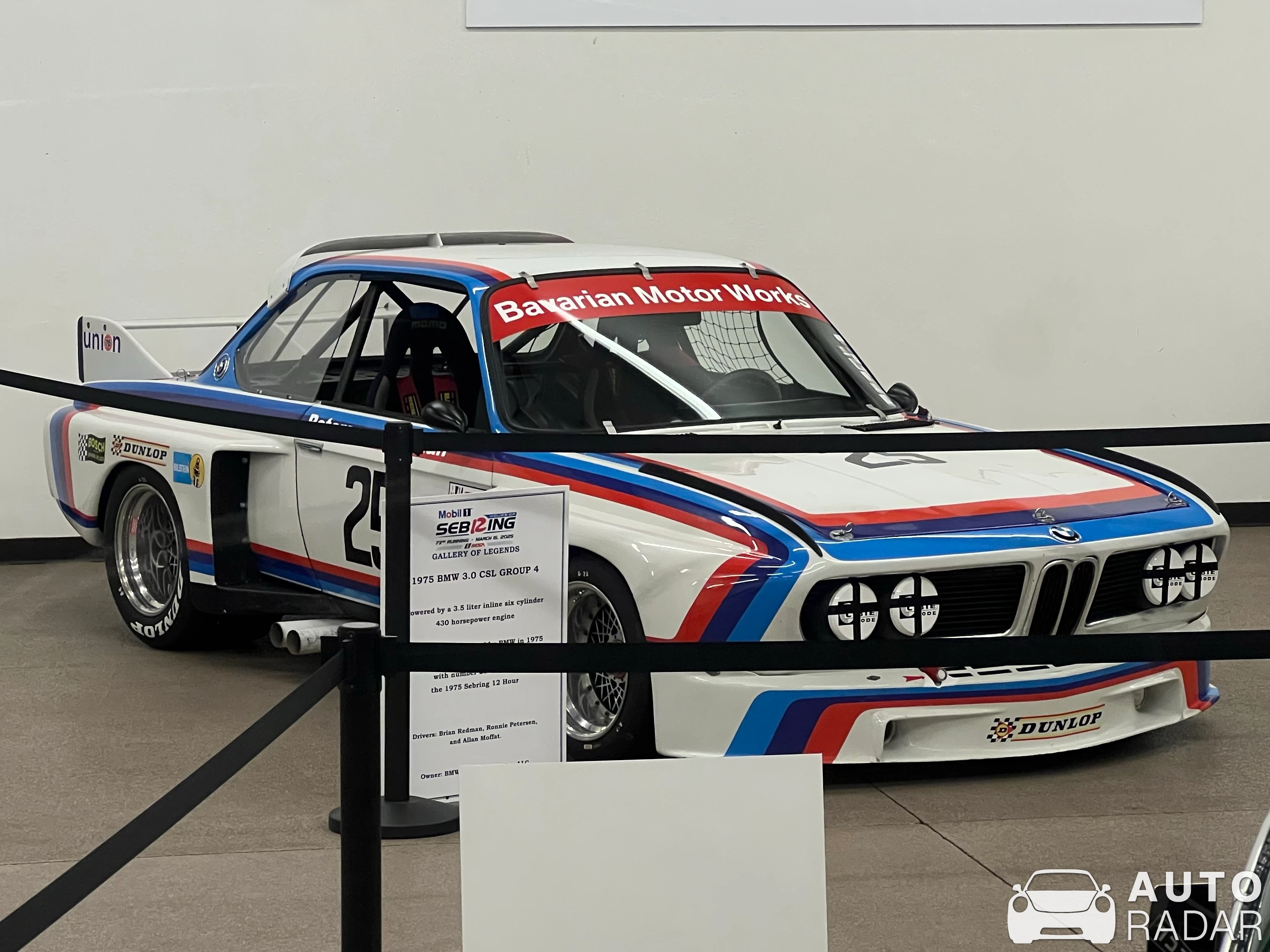 BMW 3.0 CSL E9 spotted in Sebring