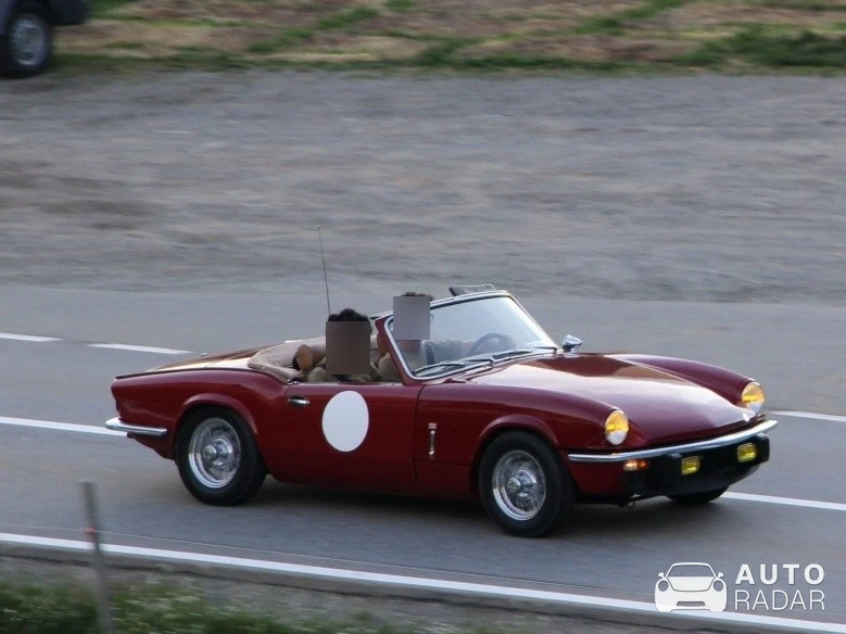 Triumph Spitfire spotted in Silvaplana