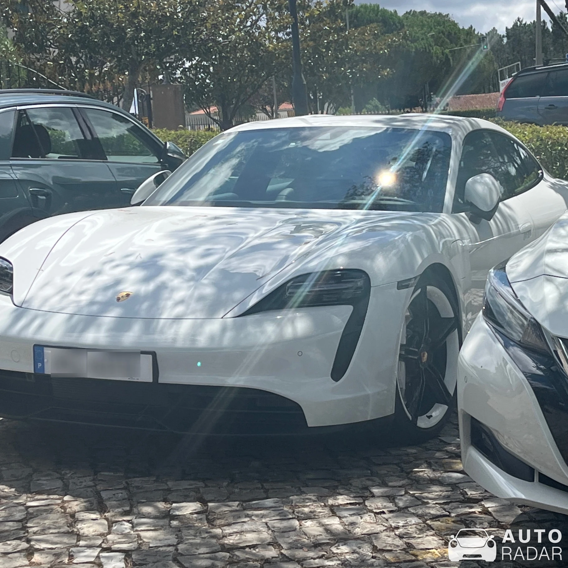 Porsche Taycan spotted in Azoia, Portugal