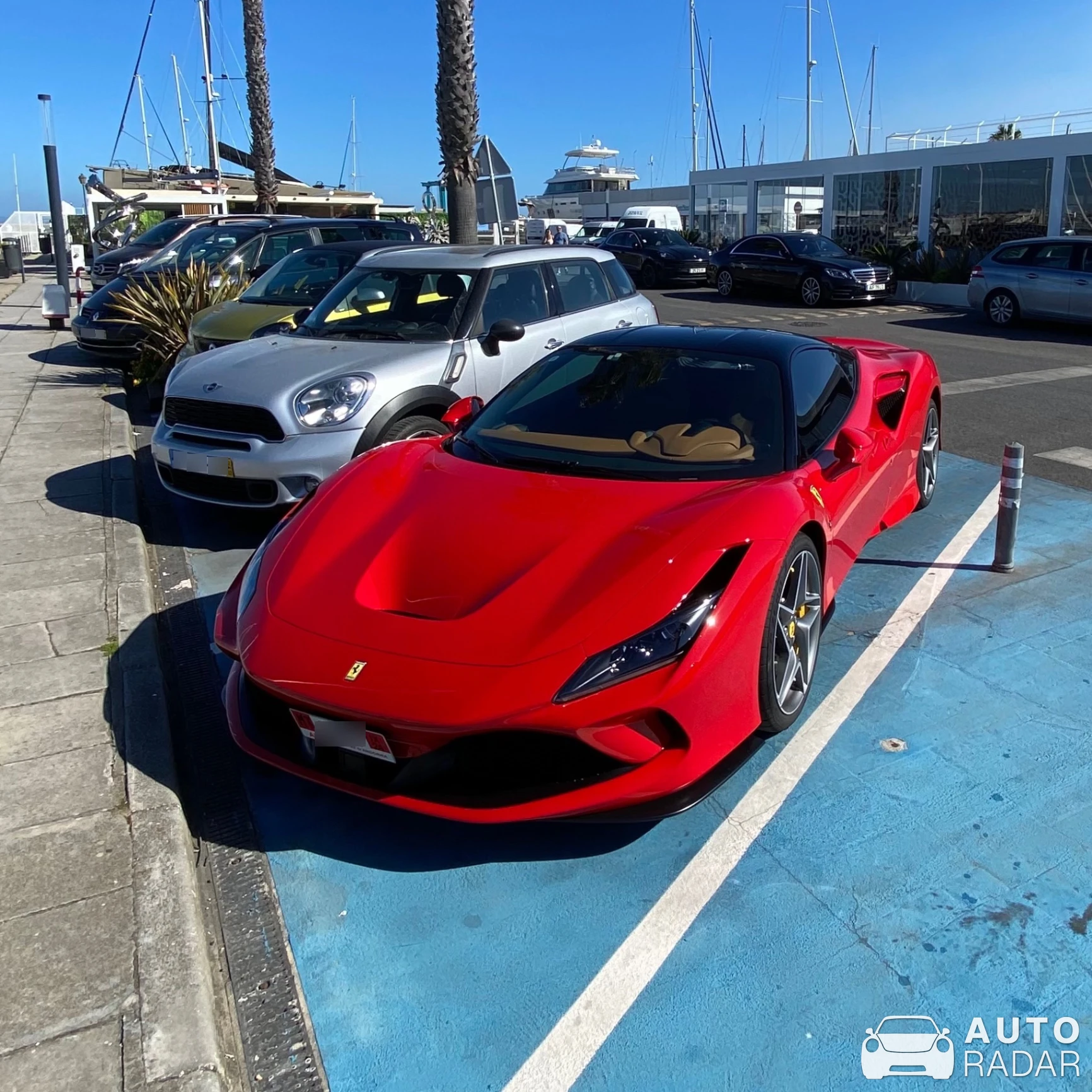 Ferrari F8 Tributo spotted in Cascais, Portugal