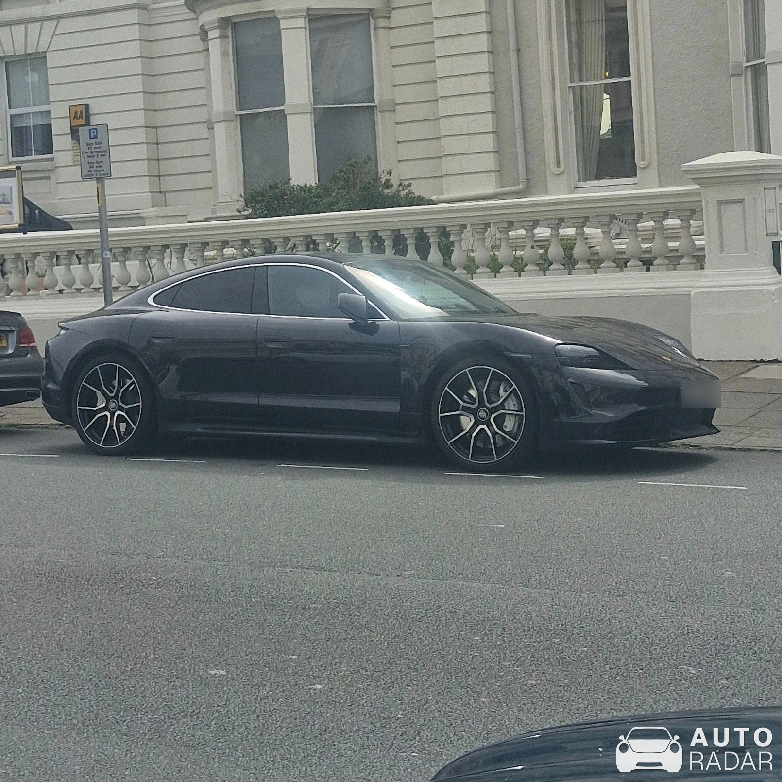 Porsche Taycan spotted in Llandudno