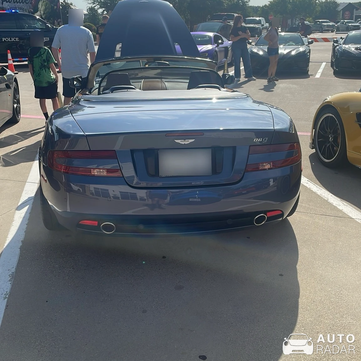 Aston Martin DB9 Volante spotted in Fort Worth