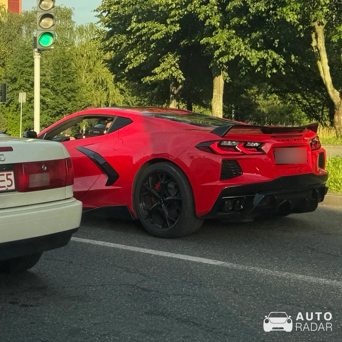 Chevrolet Corvette C8 Stingray spotted in Rybnik