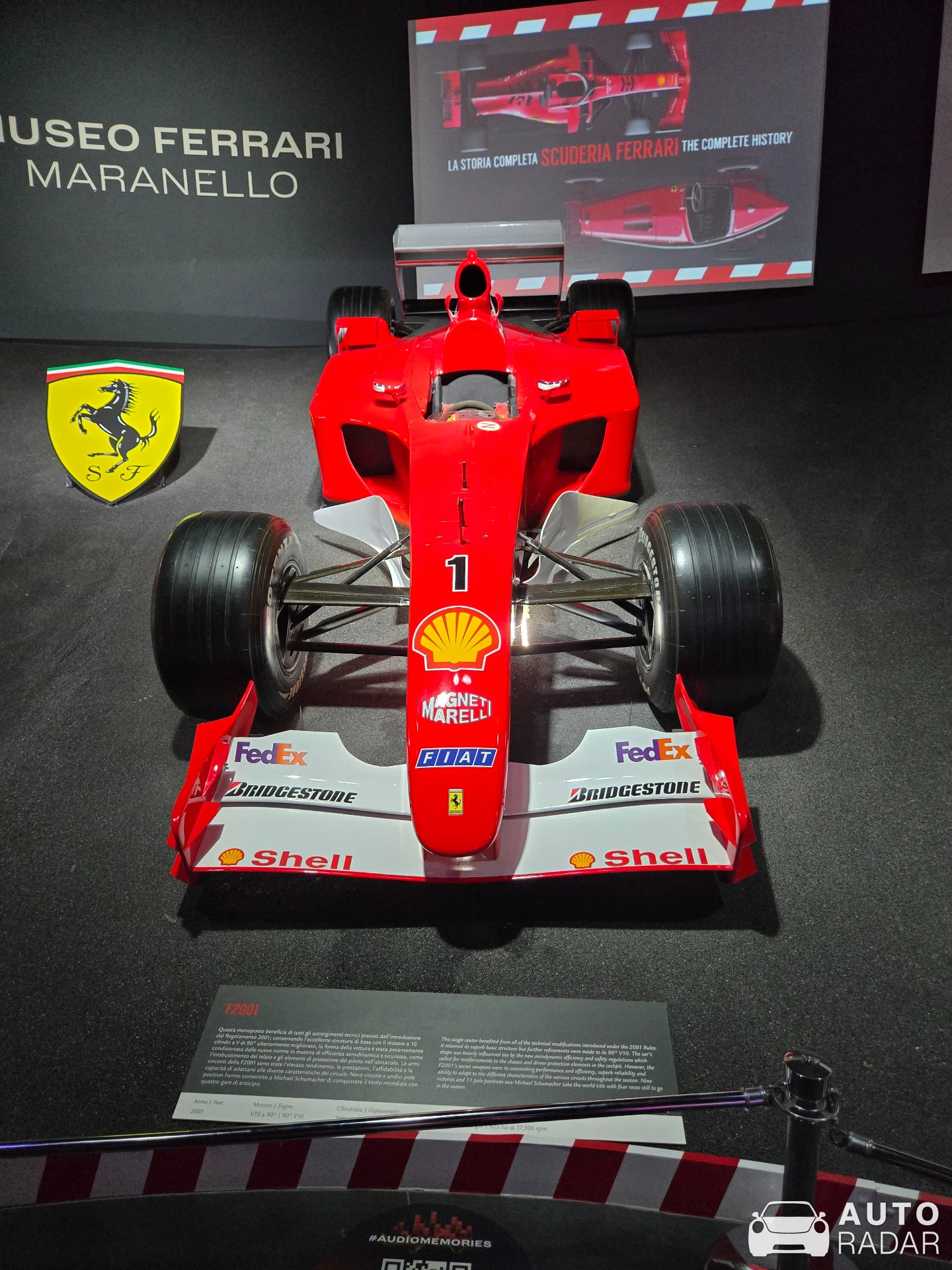Ferrari F2001 spotted in Maranello, Italy