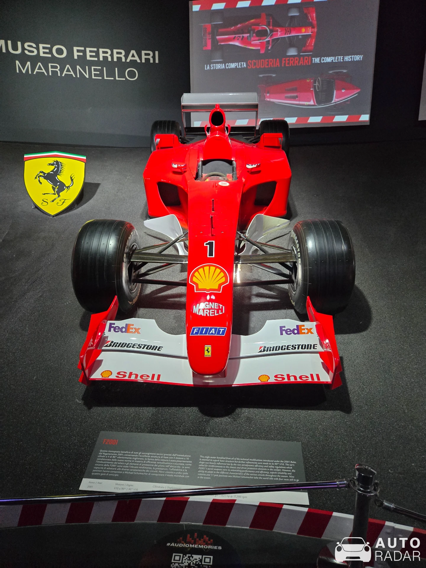 Ferrari F2001 spotted in Maranello