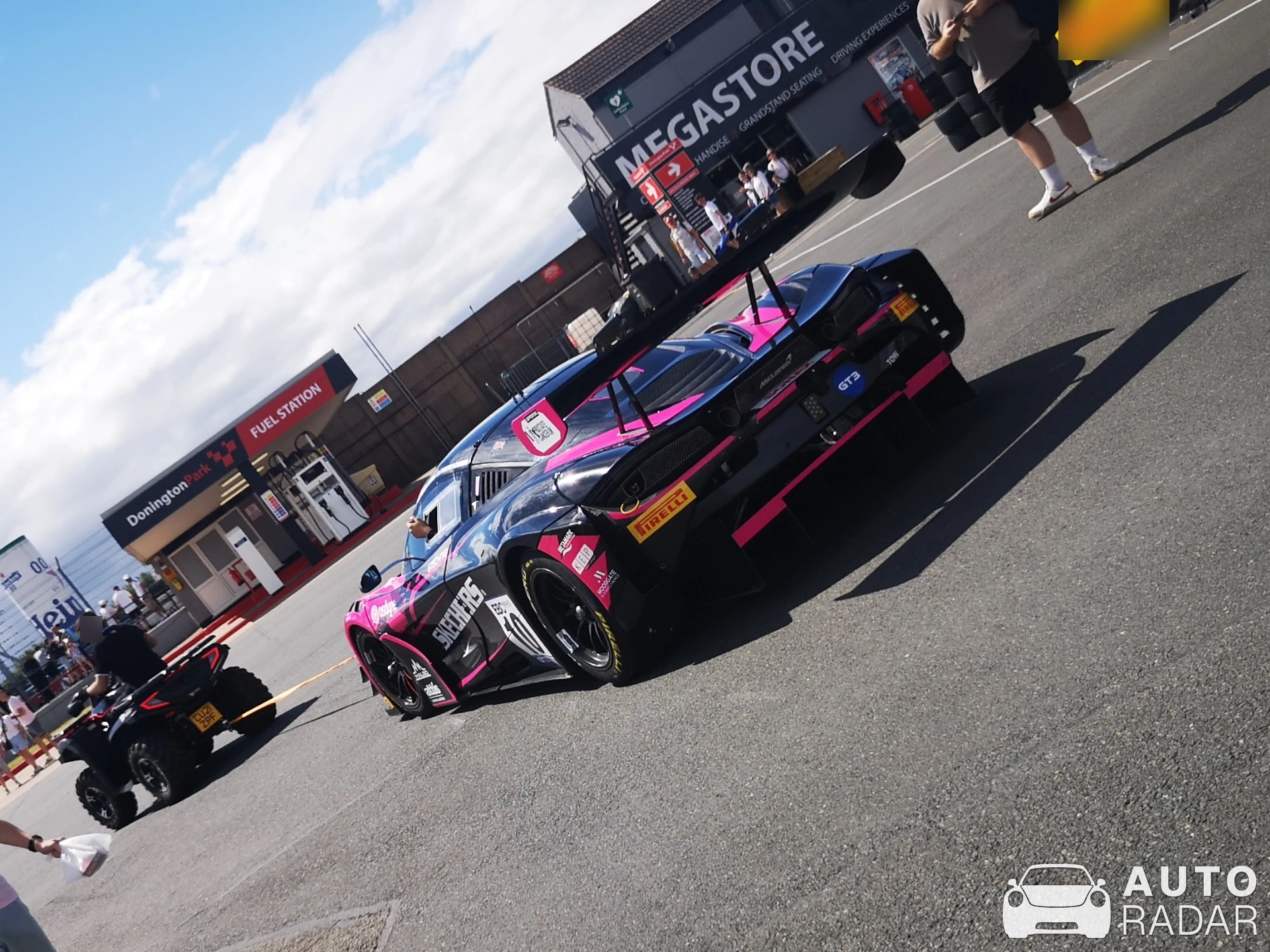McLaren 720S GT3 spotted in Derby