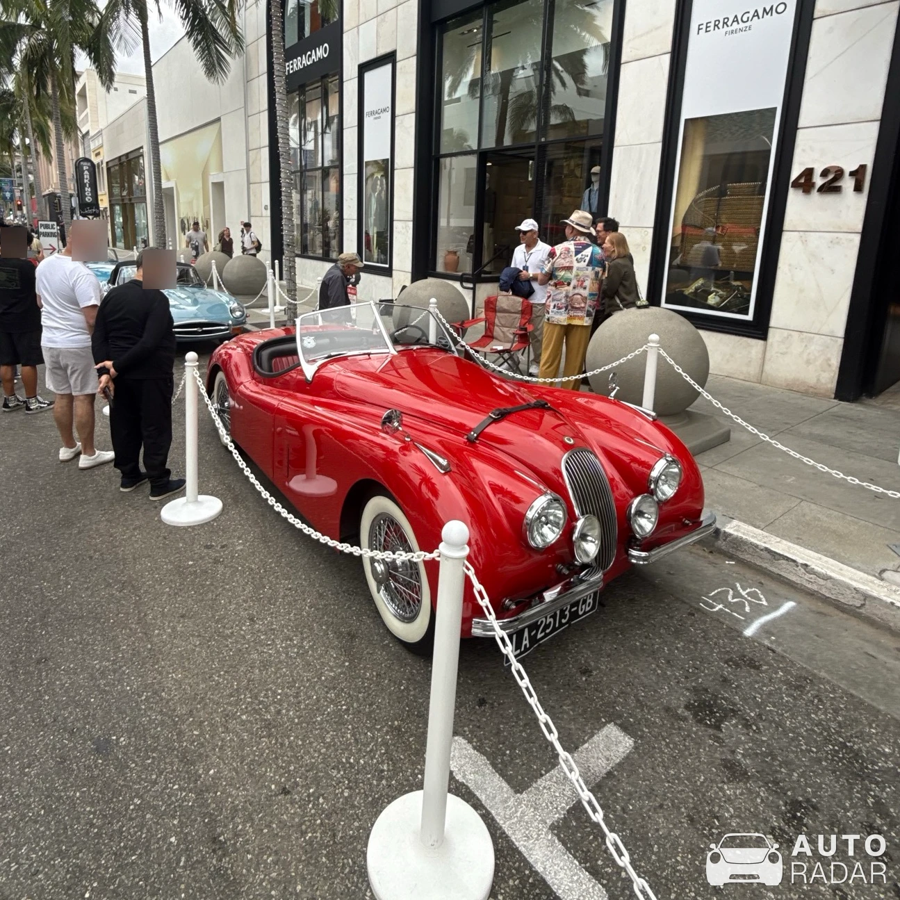 Jaguar XK120 Roadster spotted in Beverly Hills
