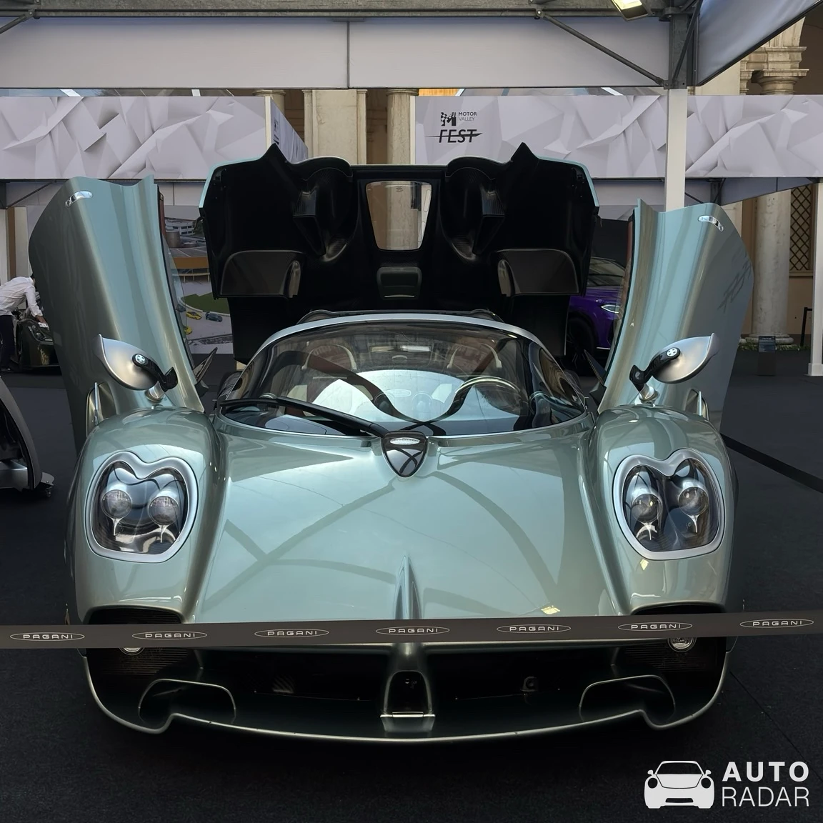 Pagani Utopia Roadster spotted in Modena