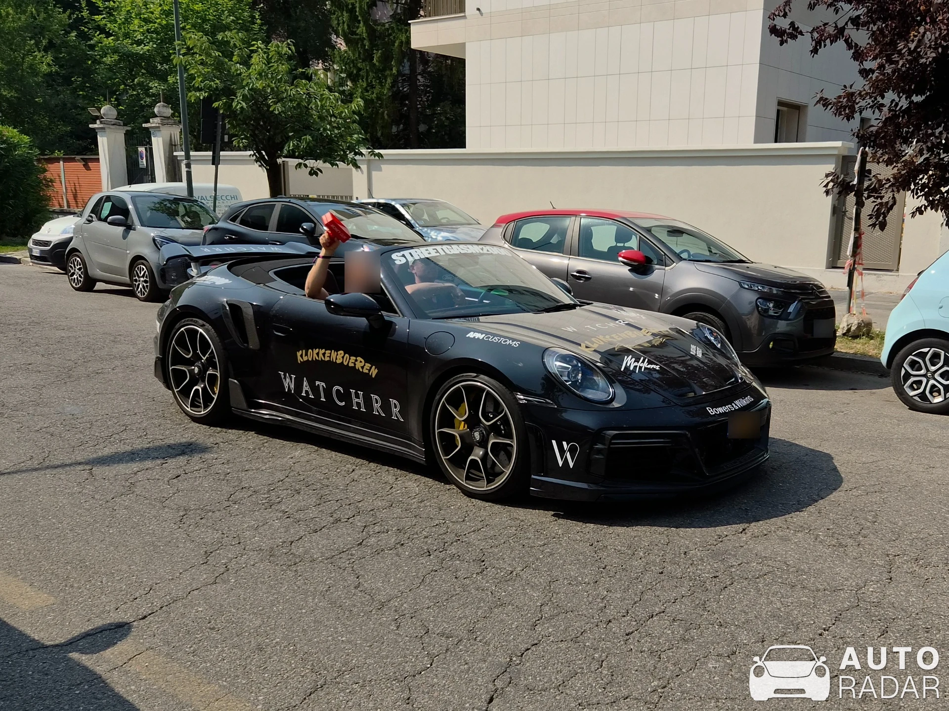 Porsche TechArt 992 Turbo S Cabriolet spotted in Milano