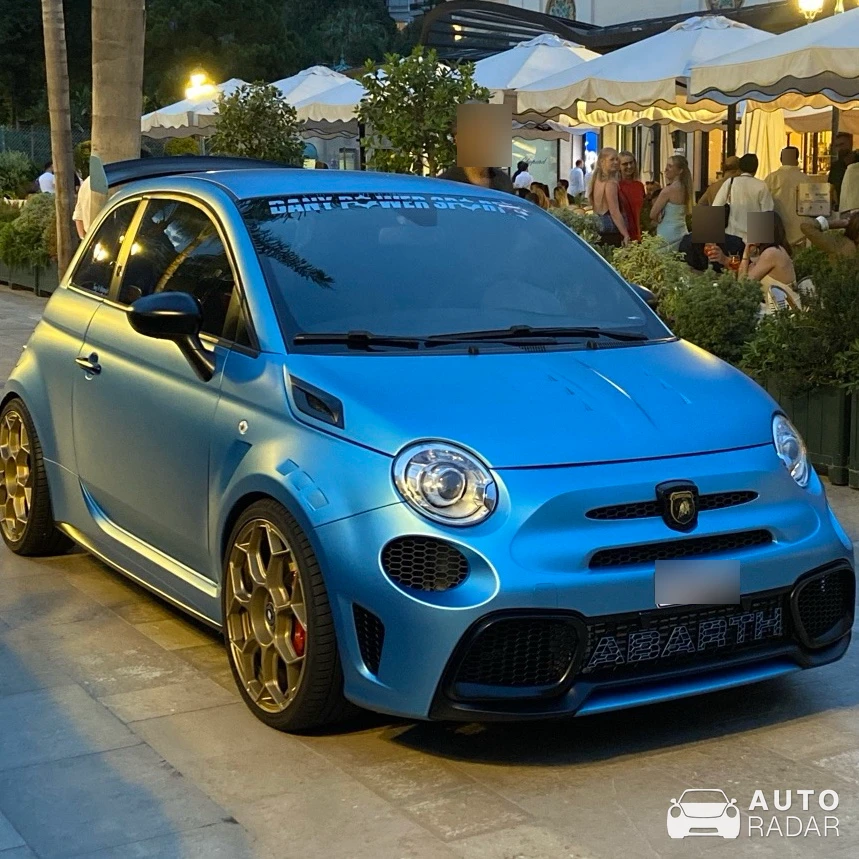 Abarth 595 Tributo Lamborghini spotted in Monaco