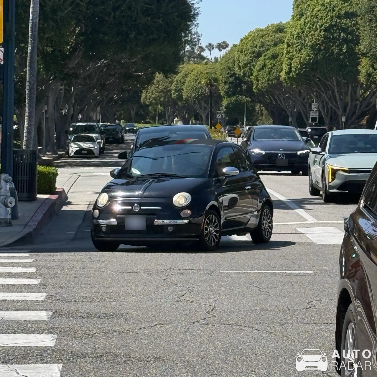 Fiat 500 by Gucci spotted in Beverly Hills