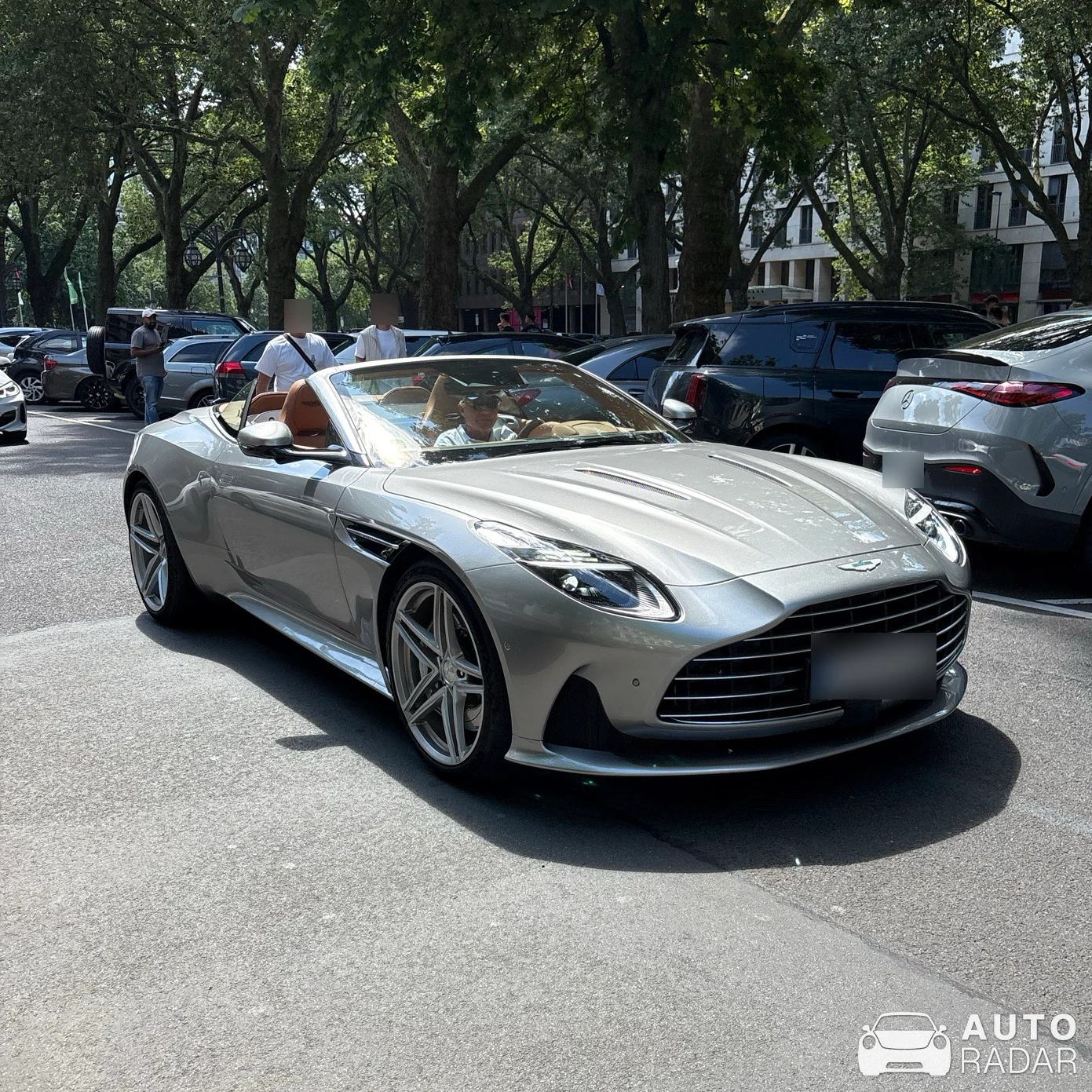 Aston Martin DB12 Volante spotted in Düsseldorf