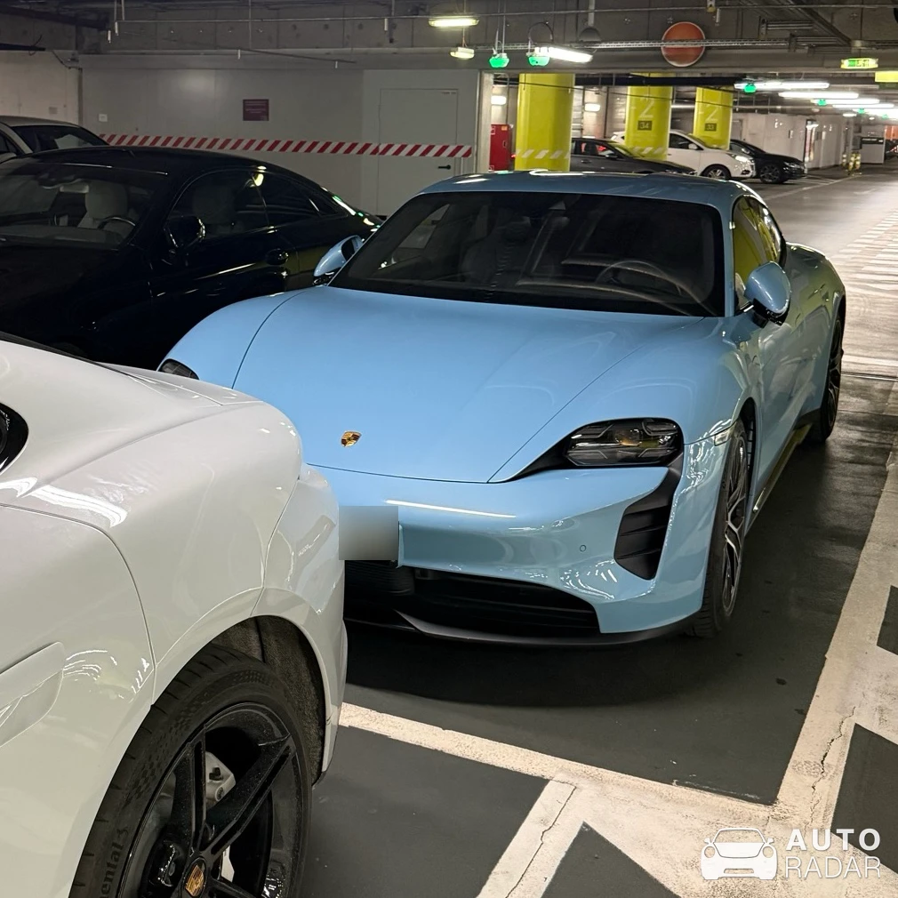 Porsche Taycan 4S spotted in Dunajská Lužná