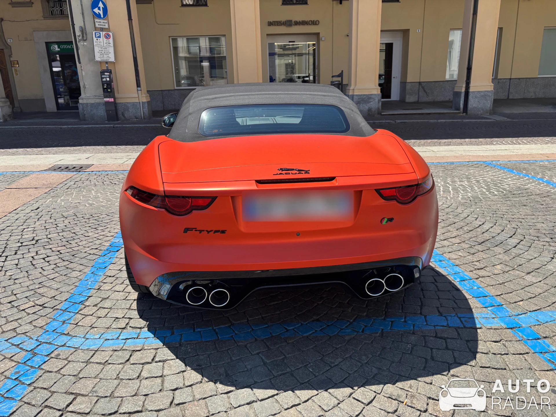 Jaguar F-Type R Convertible spotted in Tortona