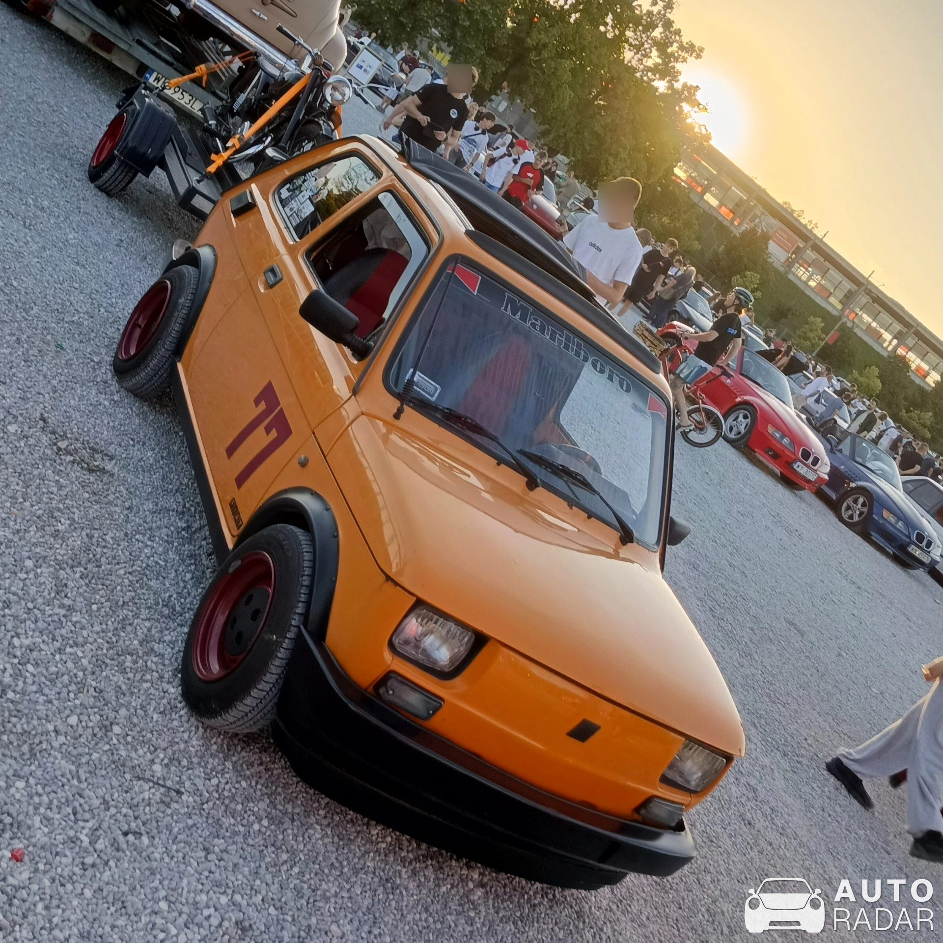 Polski Fiat 126p Faltdach spotted in Warszawa
