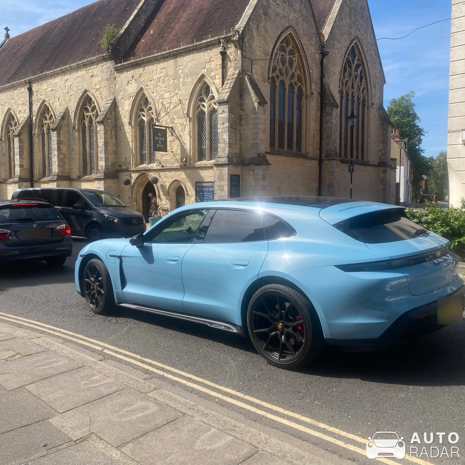 Porsche Taycan GTS Cross Turismo spotted in Chichester