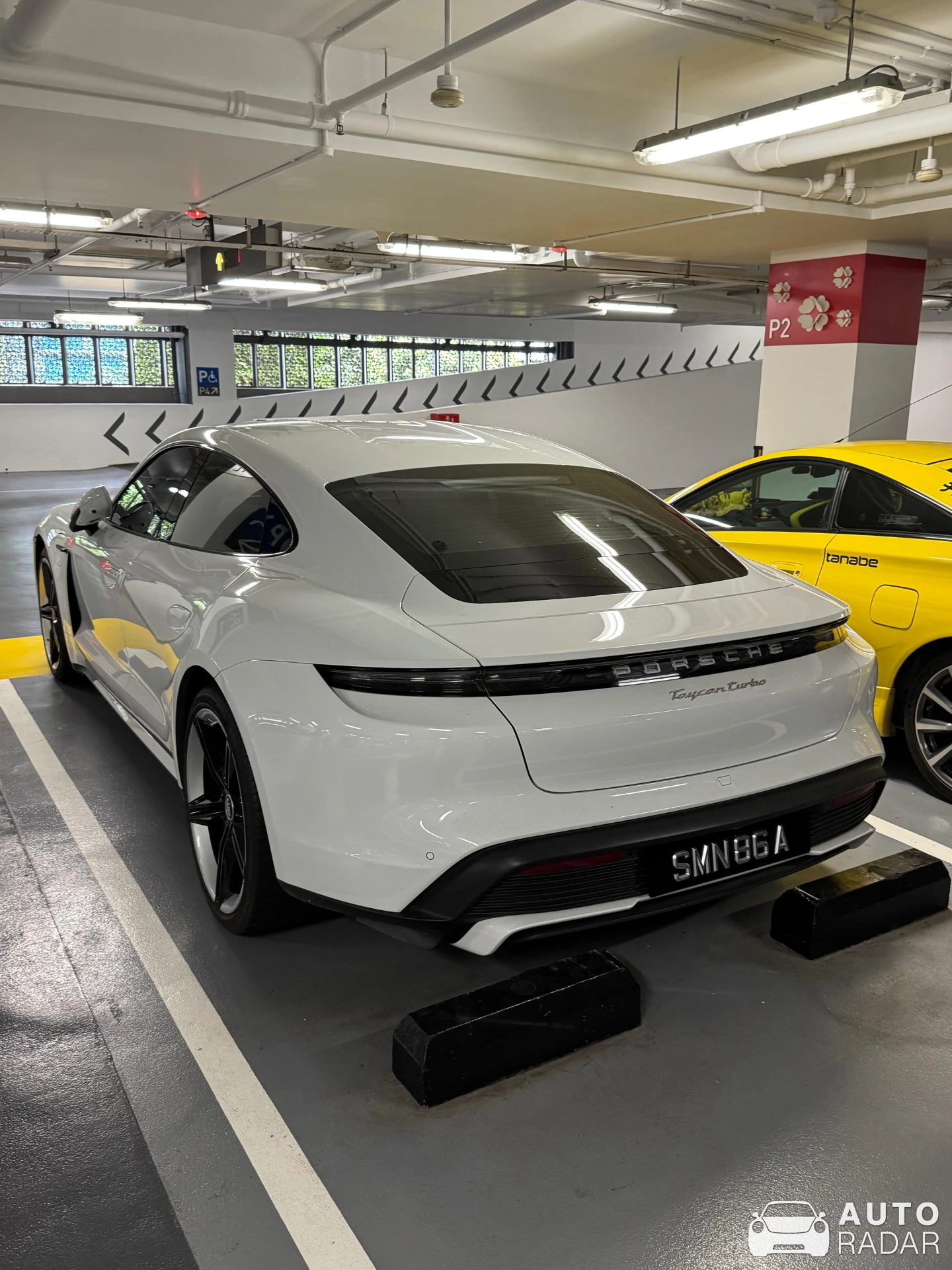 Porsche Taycan Turbo spotted in Singapore